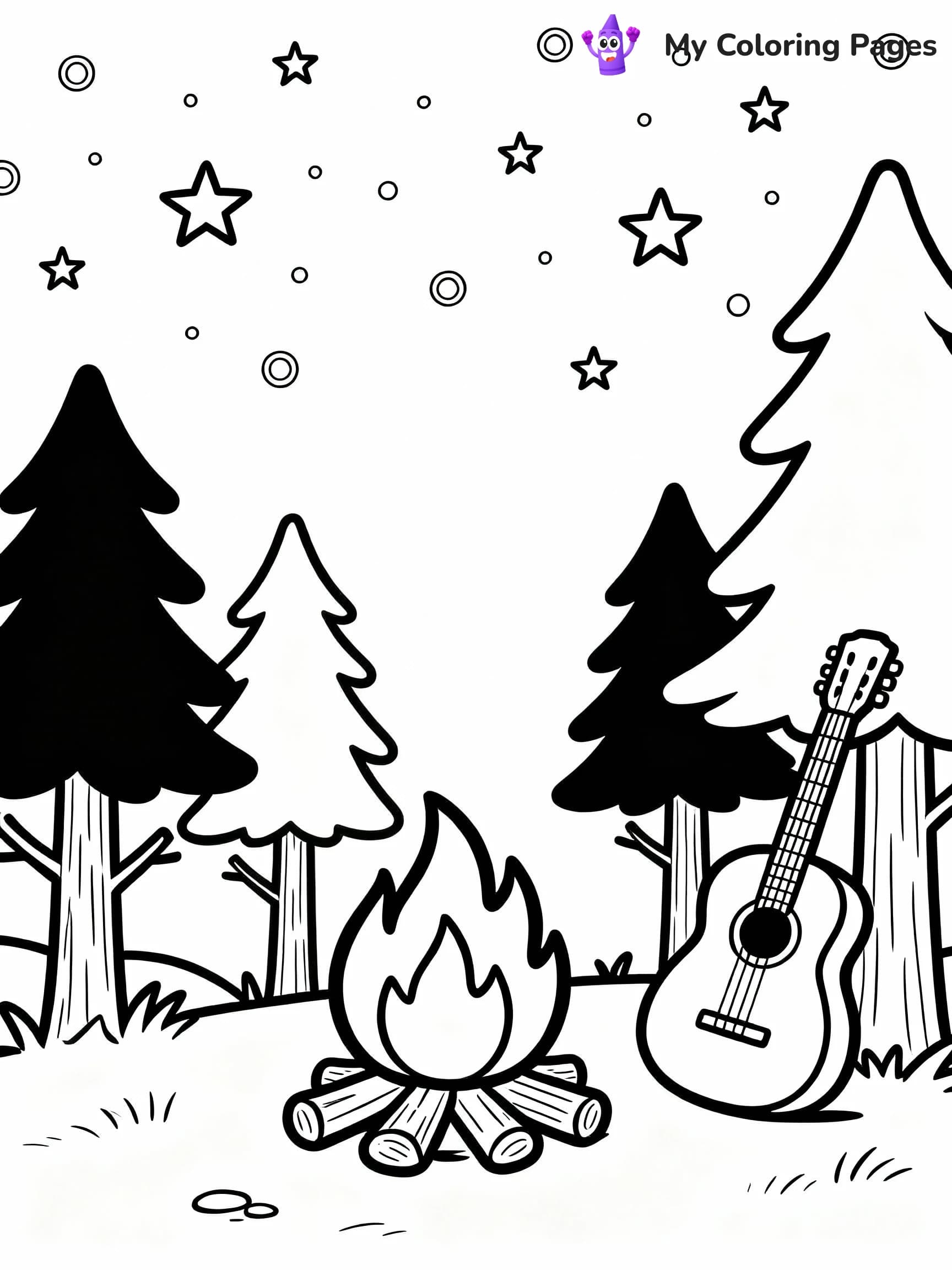 Camping Coloring Pages - 9