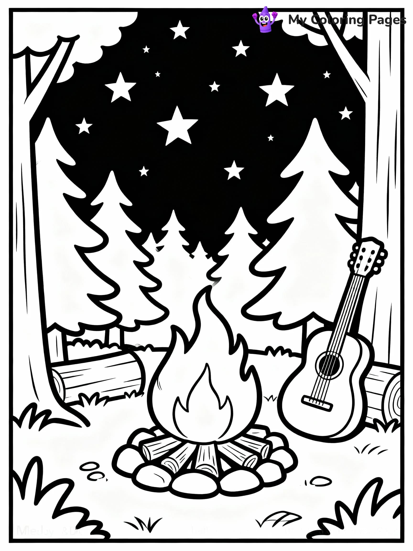 Camping Coloring Pages - 8