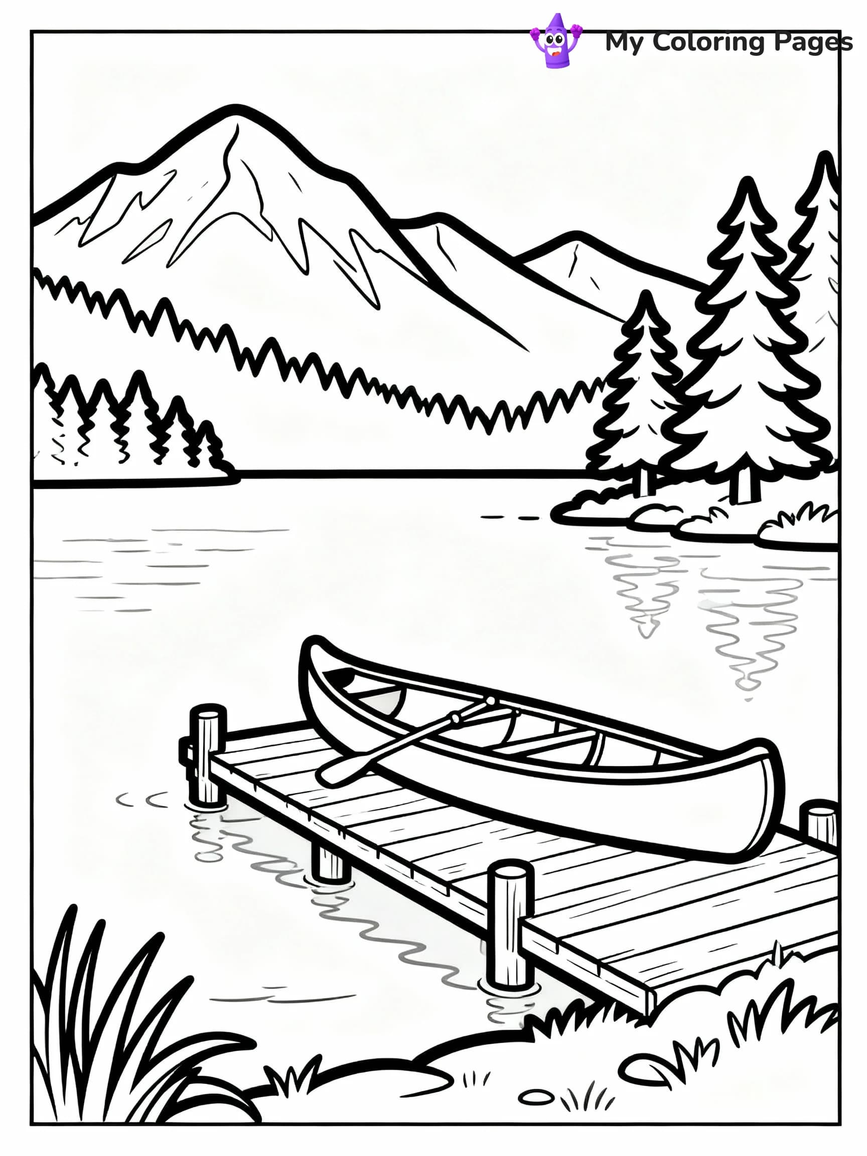 Camping Coloring Pages - 4