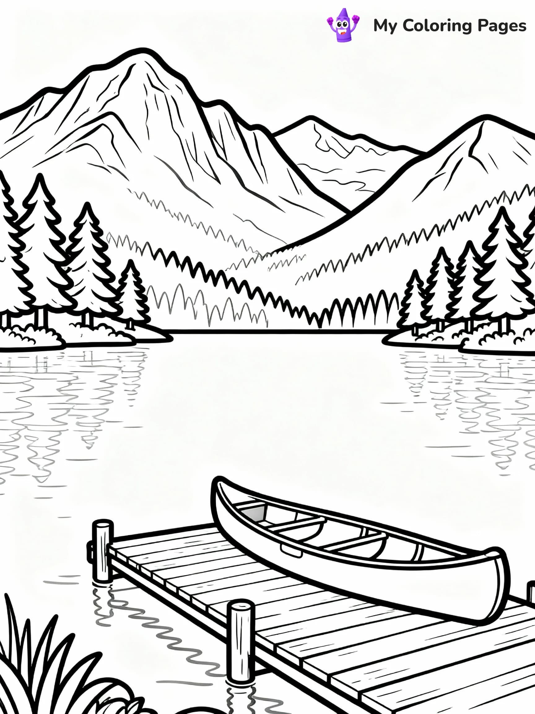 Camping Coloring Pages - 2