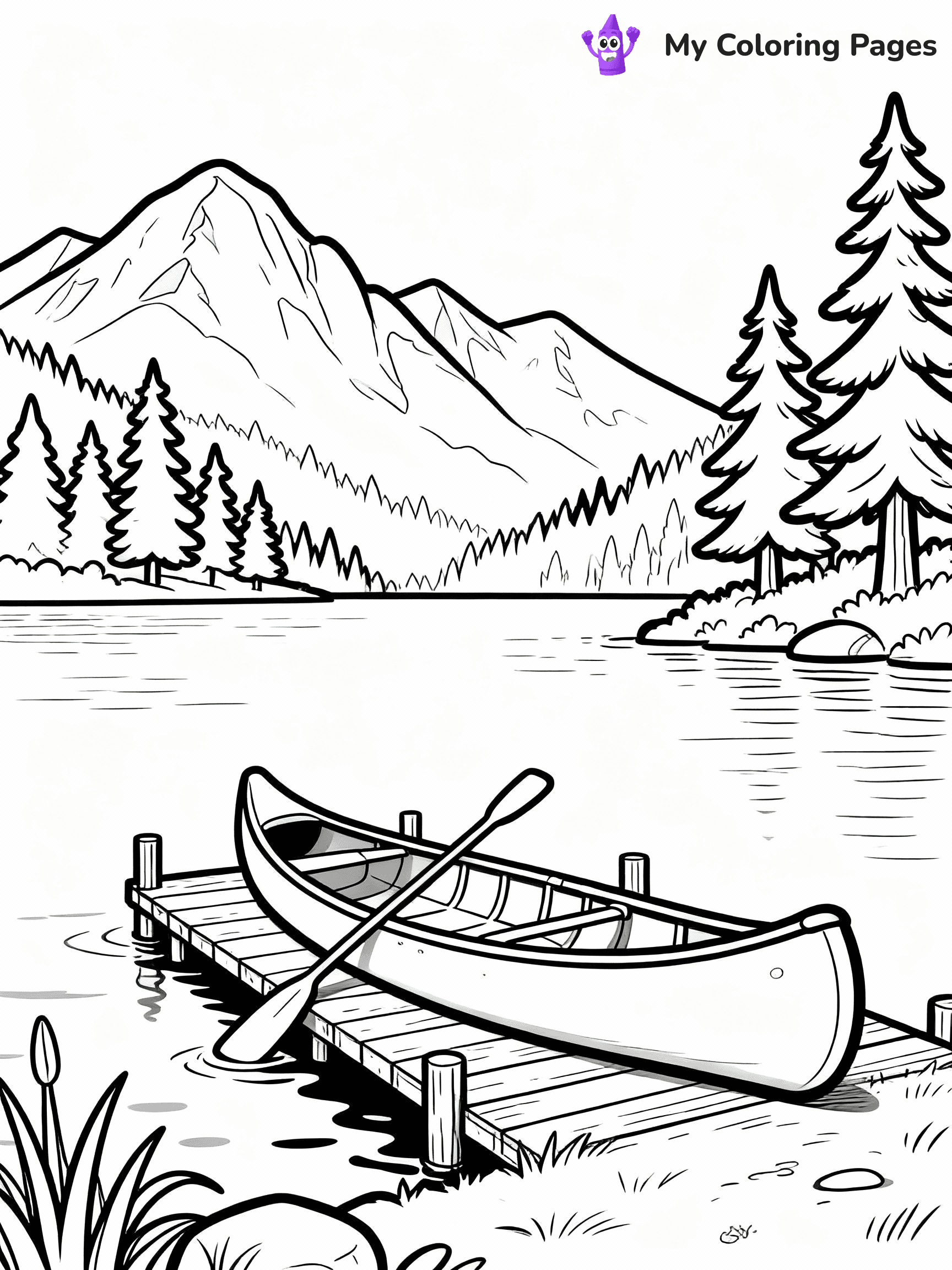 Camping Coloring Pages - 1