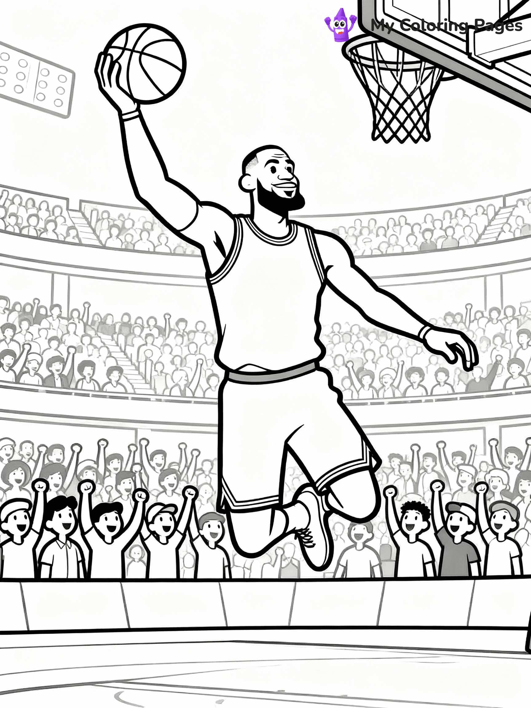 Lebron James Coloring Pages - 19