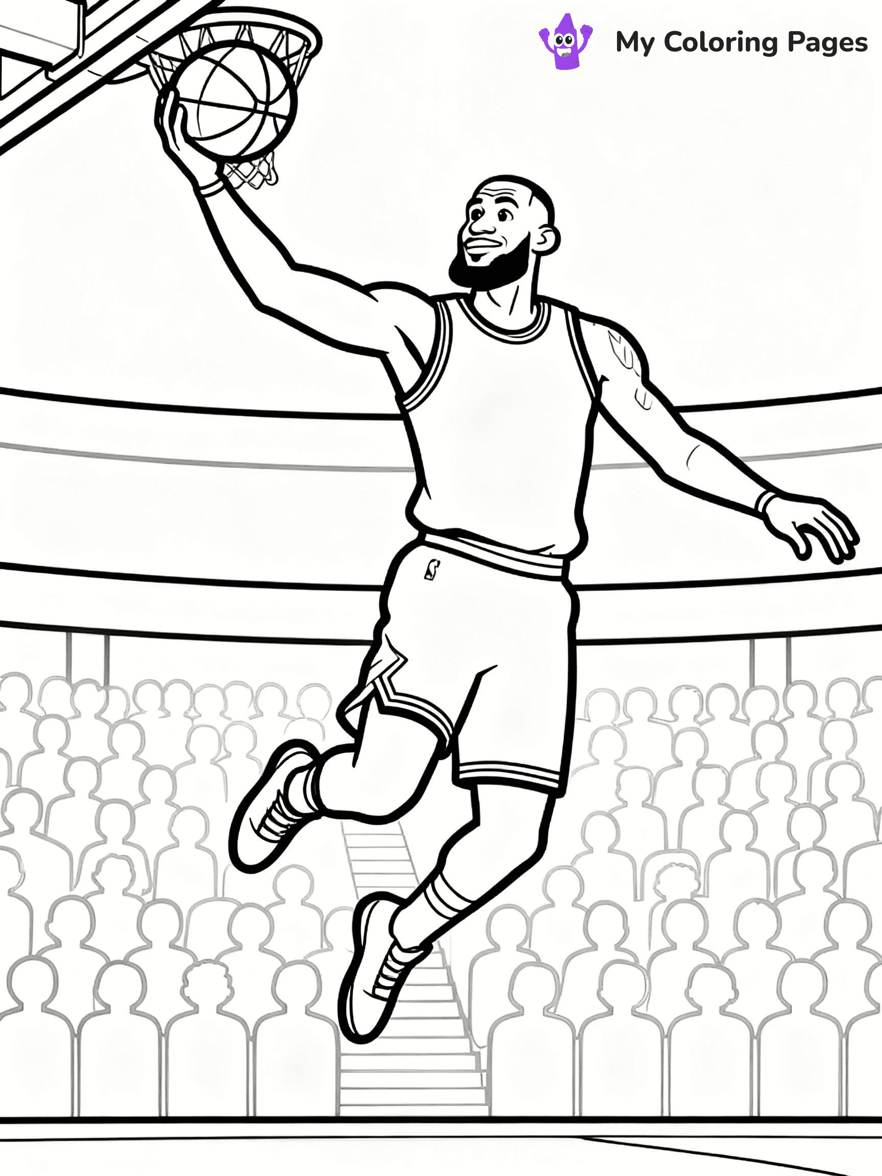 Lebron James Coloring Pages - 18