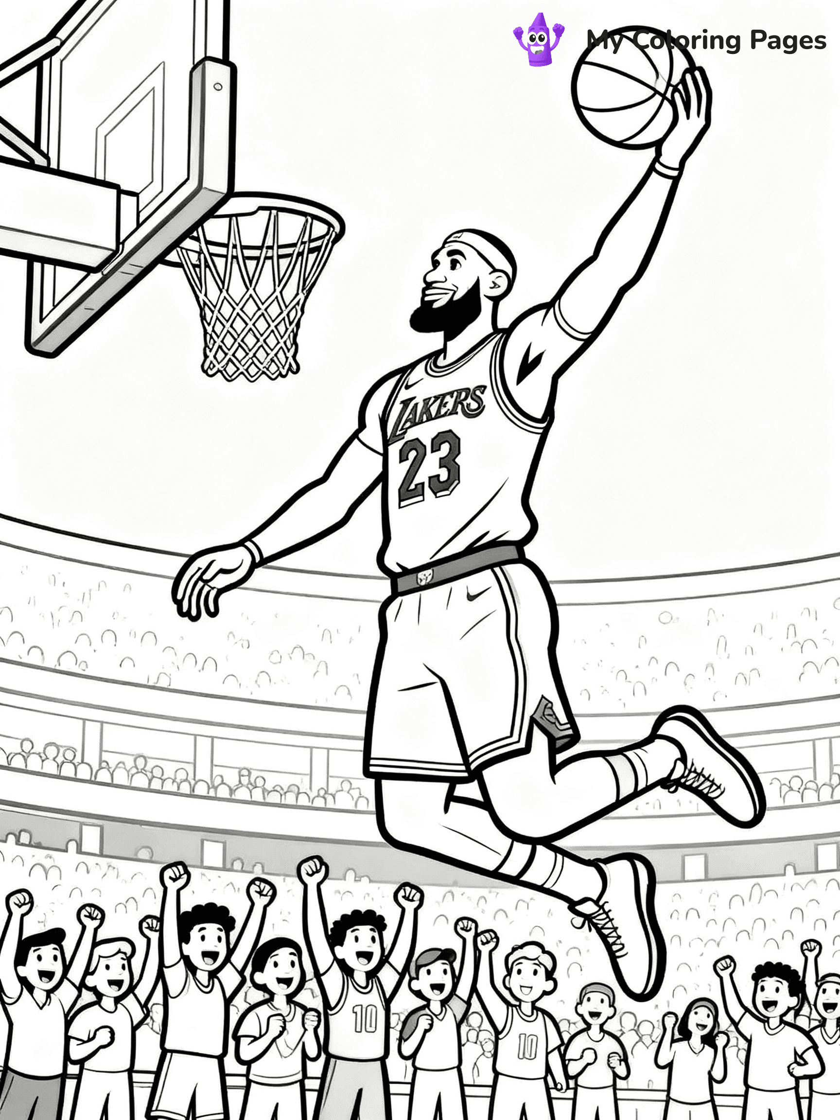 Lebron James Coloring Pages - 16