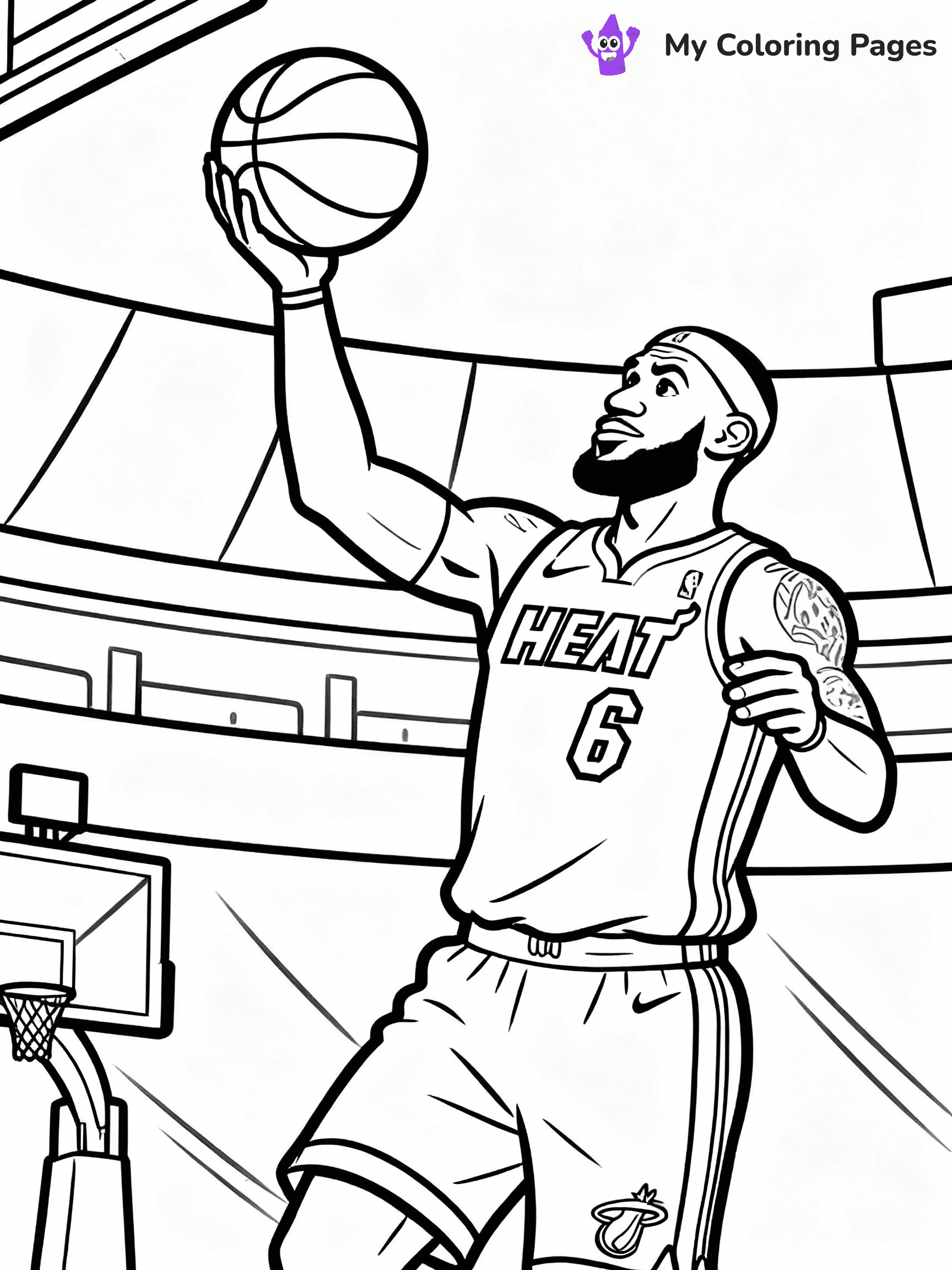 Lebron James Coloring Pages - 15