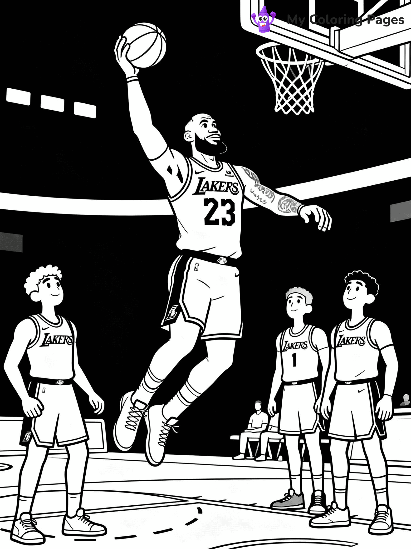 Lebron James Coloring Pages - 14