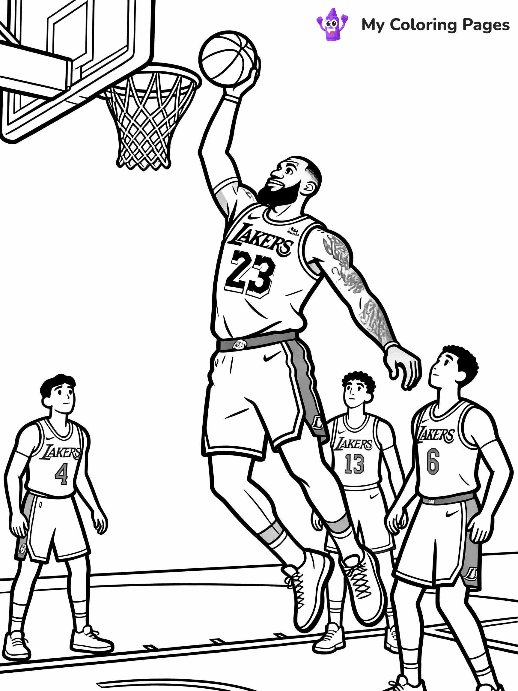 Lebron James Coloring Pages - 13