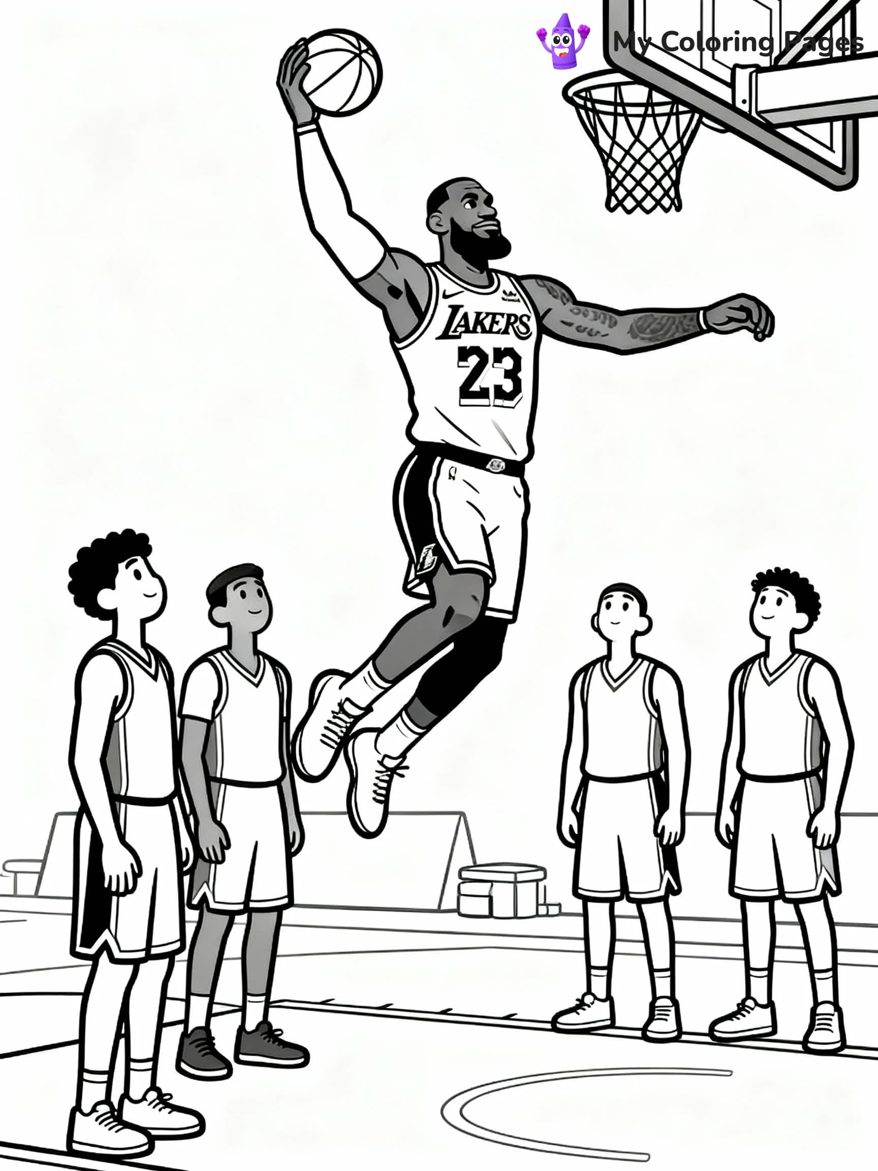 Lebron James Coloring Pages - 12