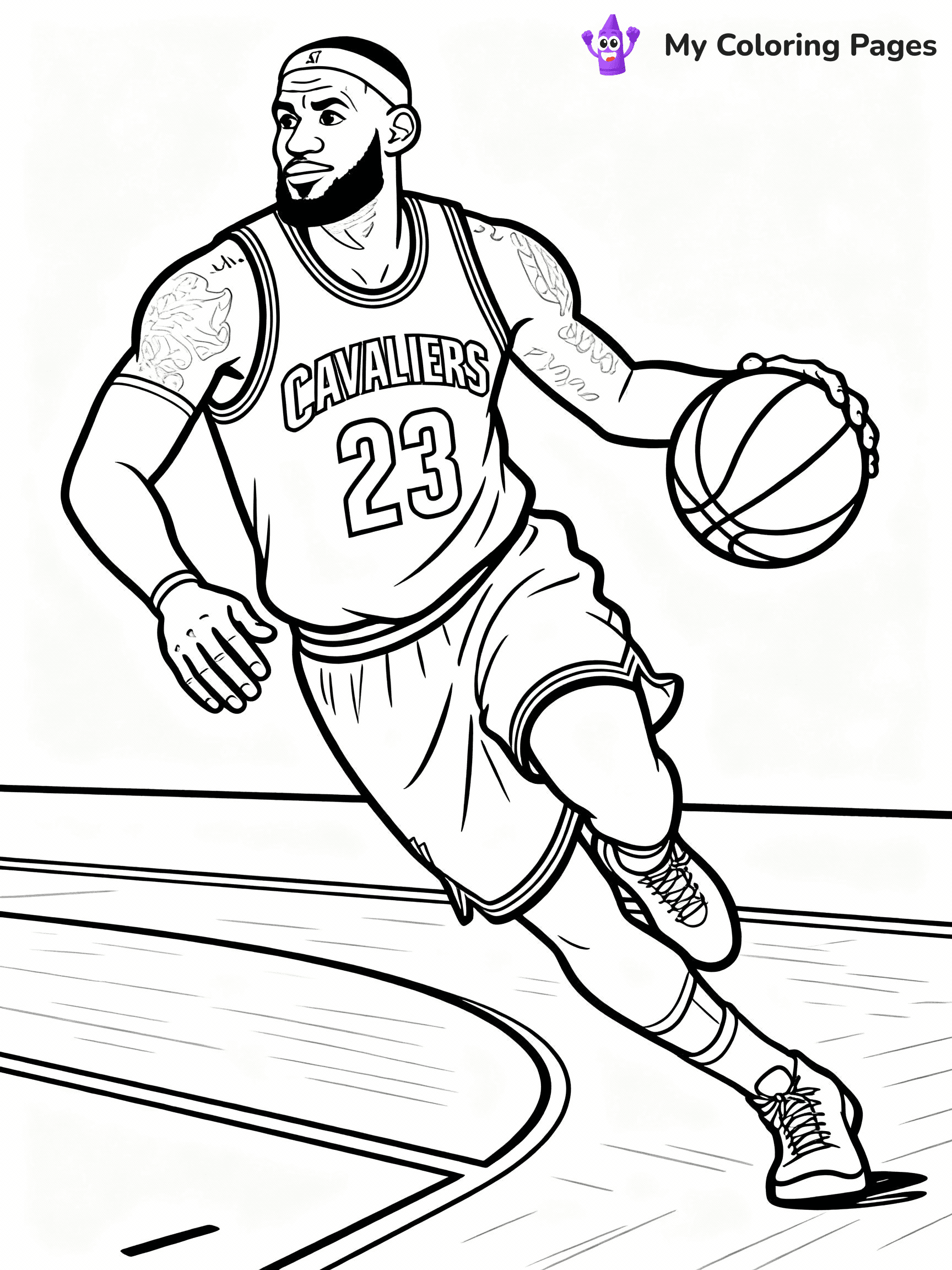Lebron James Coloring Pages - 8