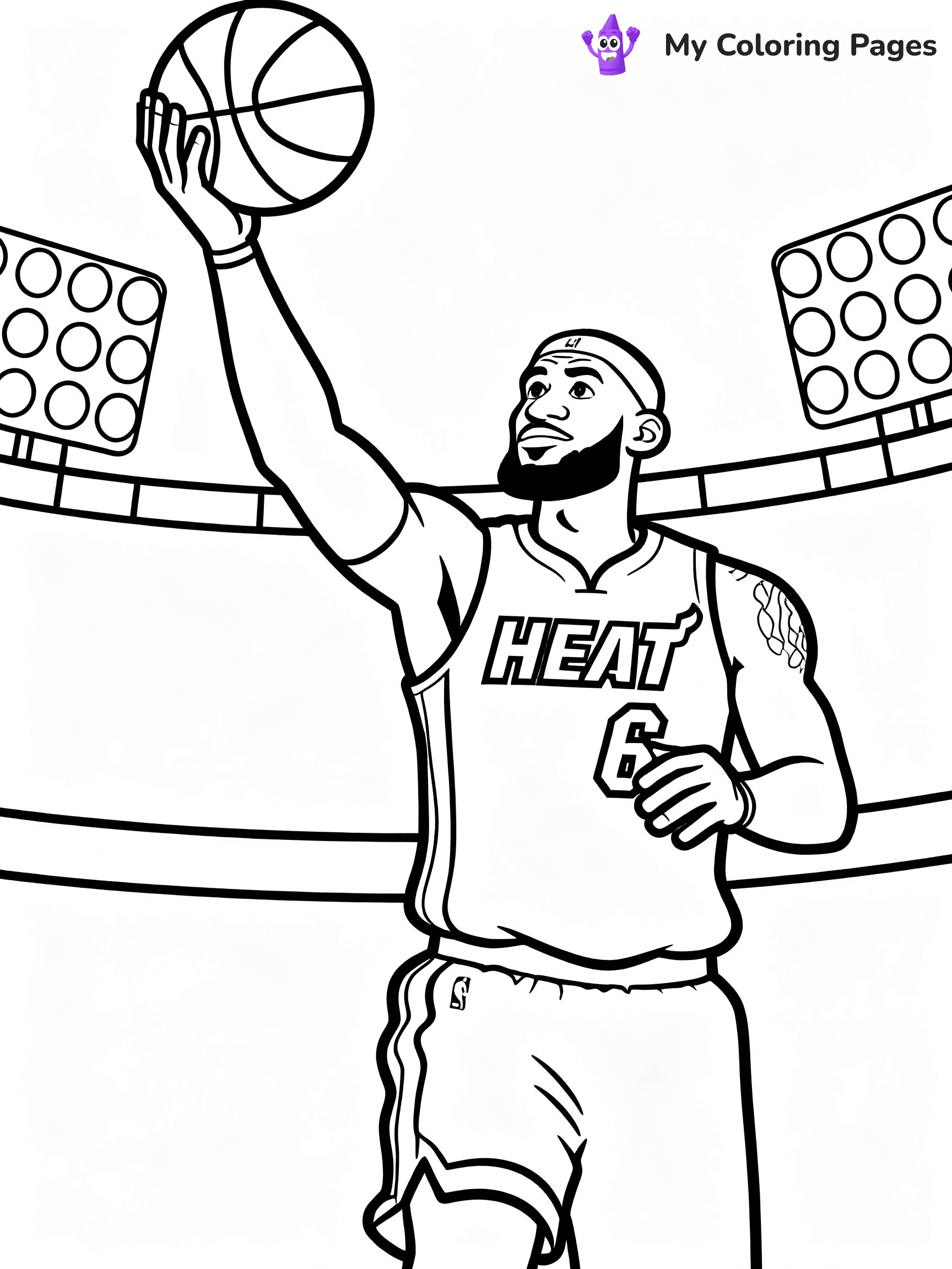 Lebron James Coloring Pages - 7