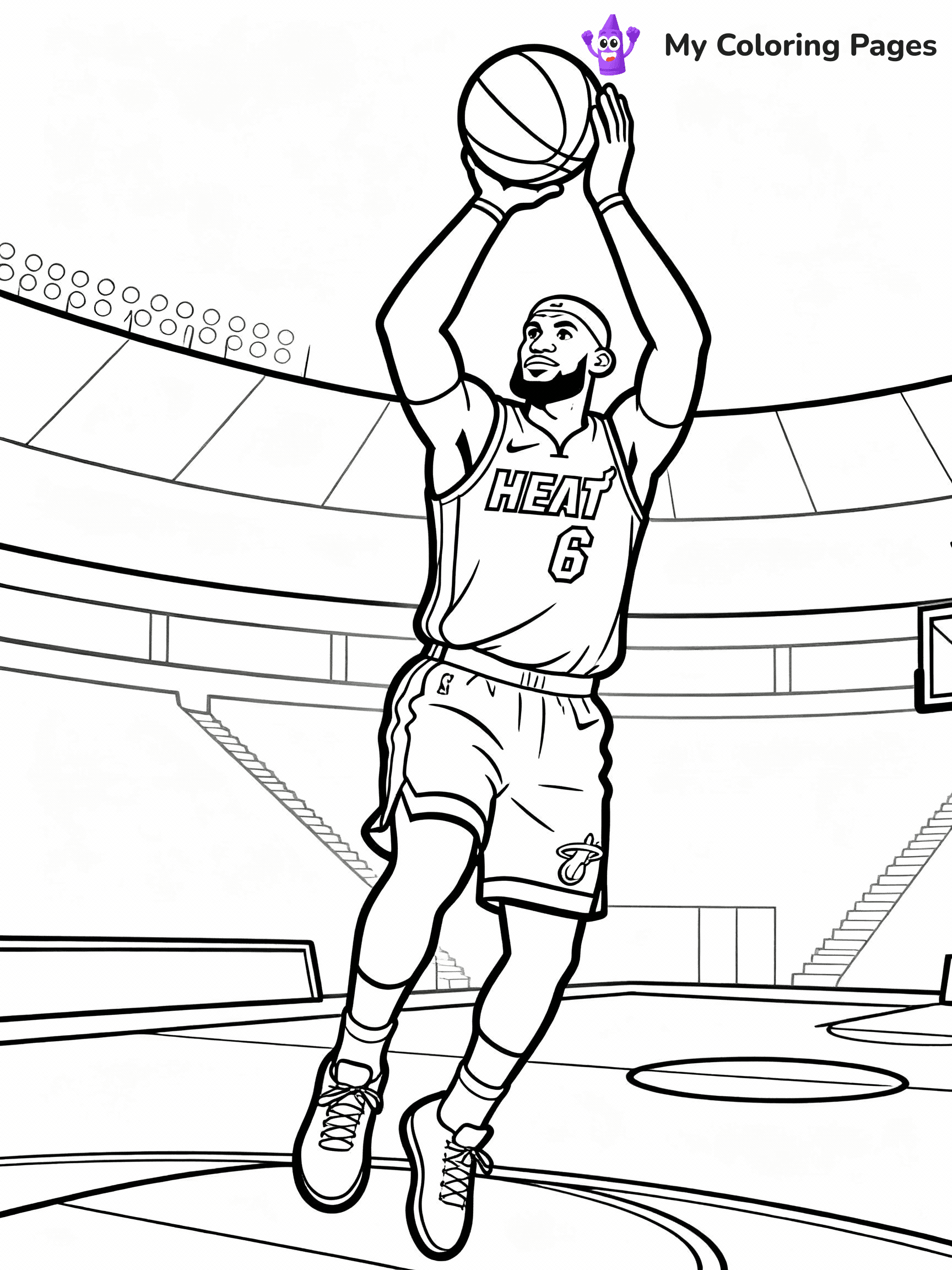 Lebron James Coloring Pages - 6