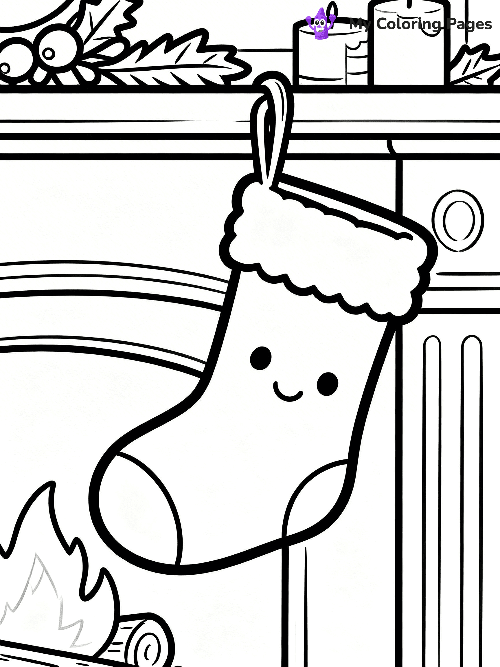 Christmas Stocking Coloring Pages - 83