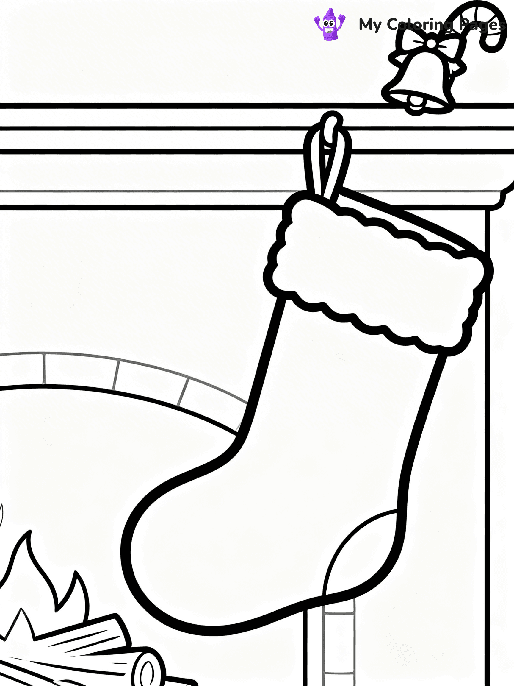 Christmas Stocking Coloring Pages - 80