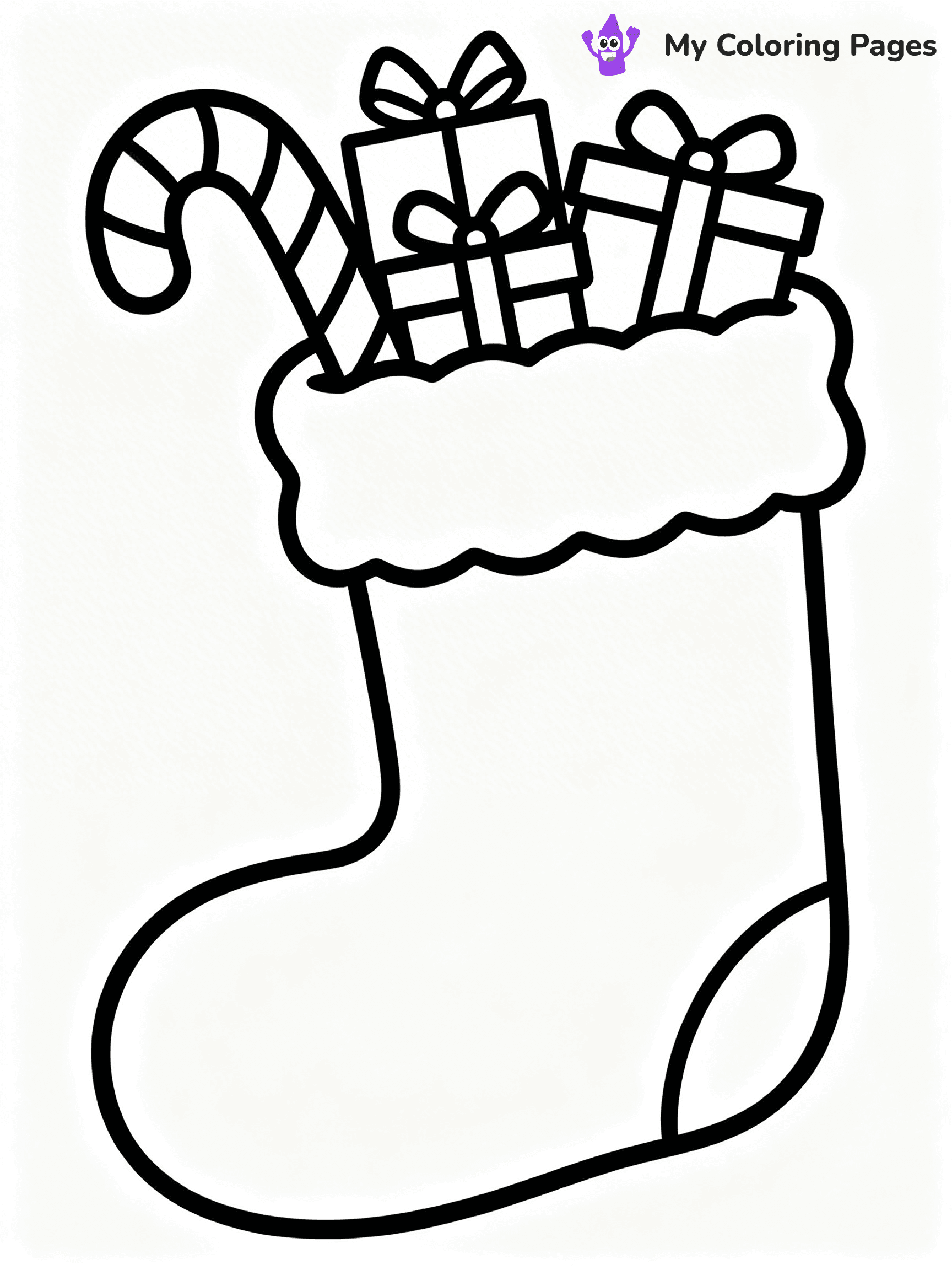 Christmas Stocking Coloring Pages - 76