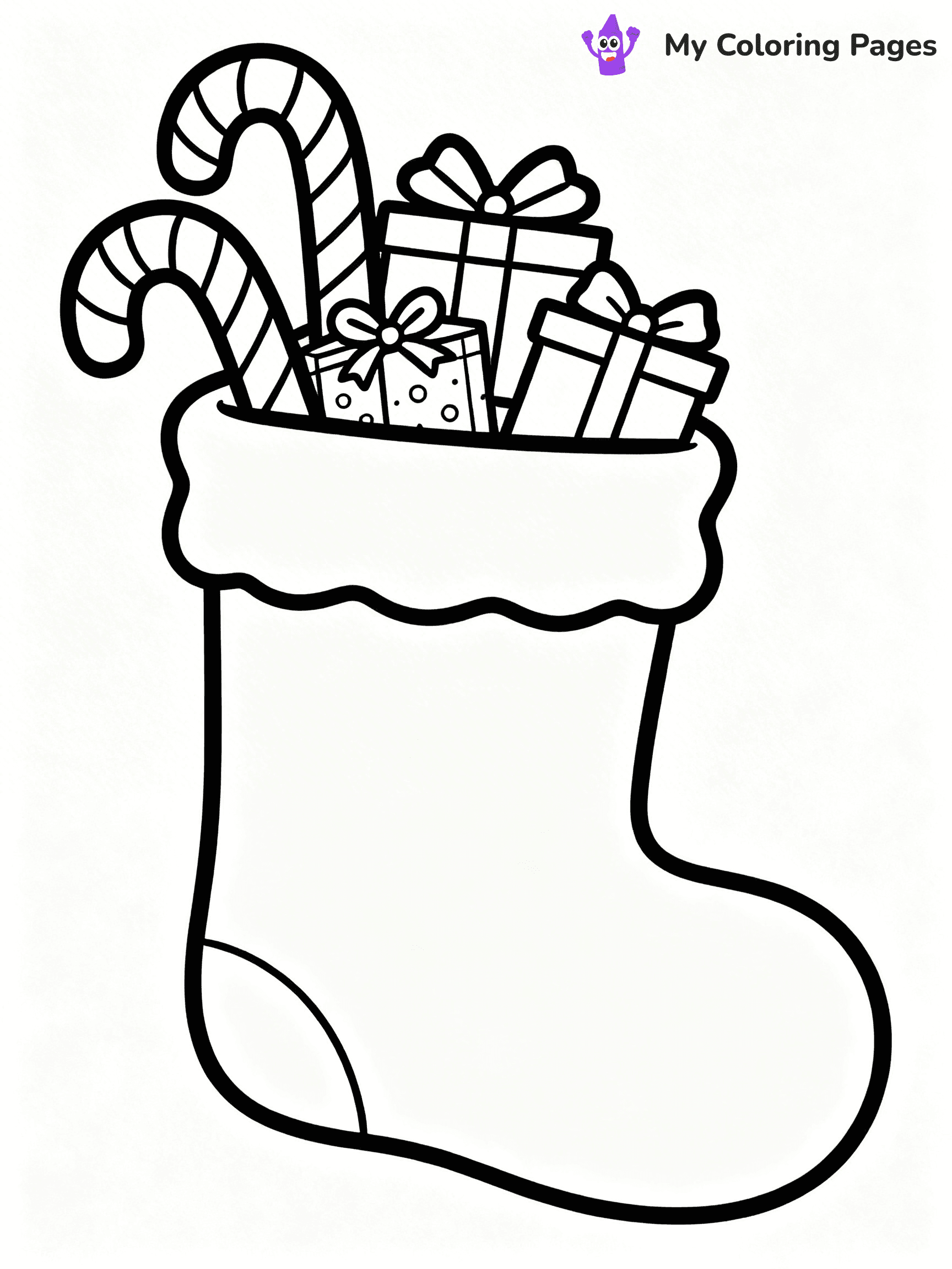 Christmas Stocking Coloring Pages - 75