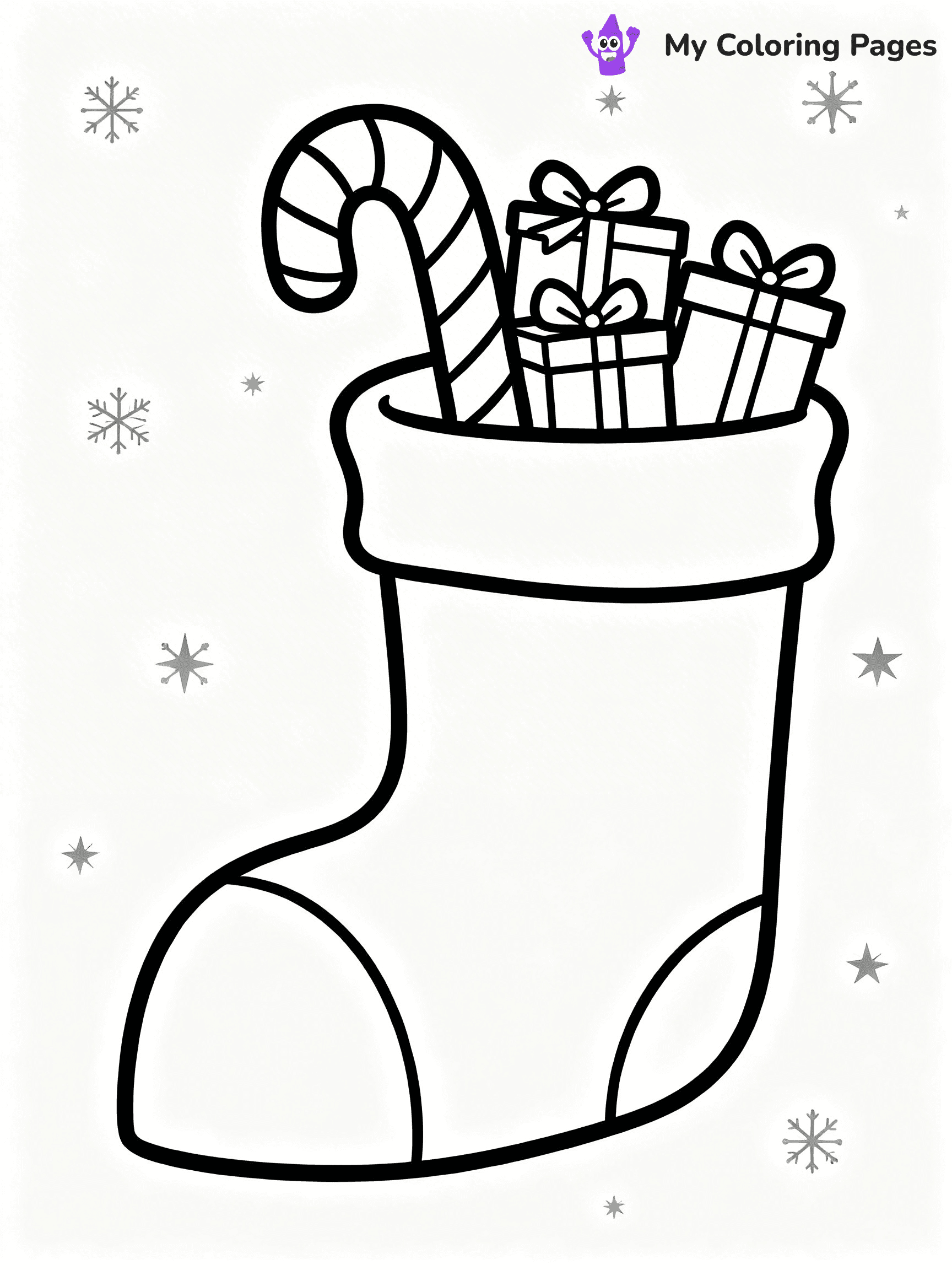 Christmas Stocking Coloring Pages - 72