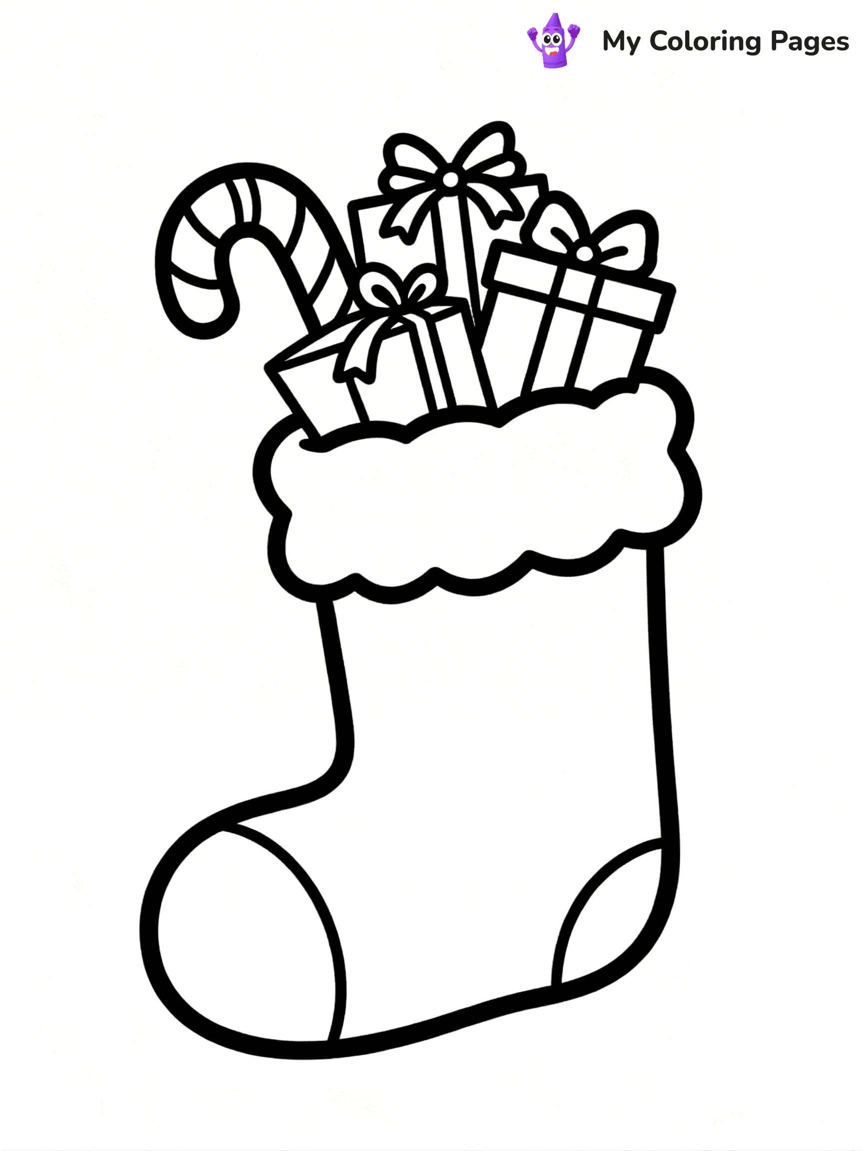 Christmas Stocking Coloring Pages - 71