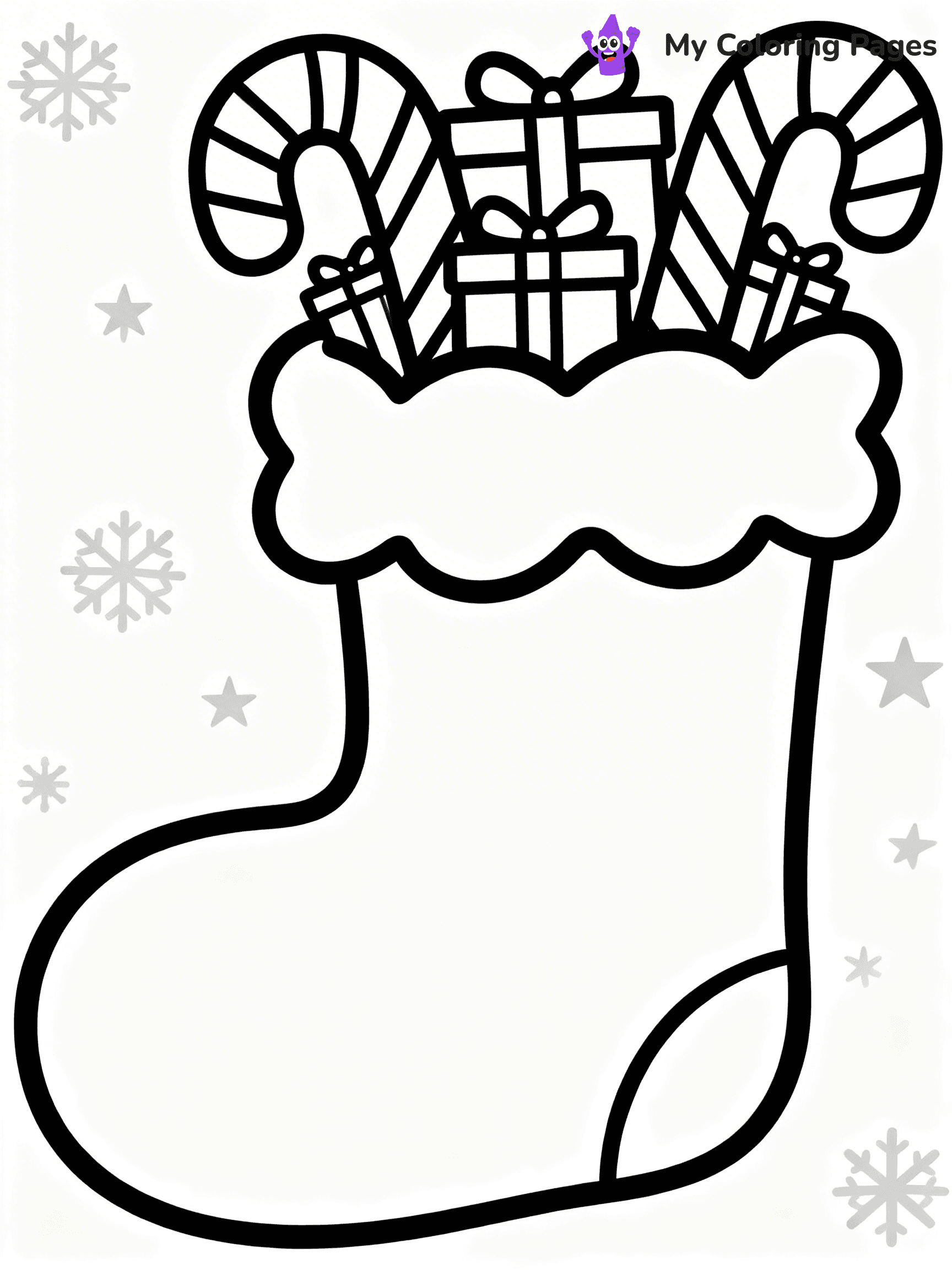 Christmas Stocking Coloring Pages - 70