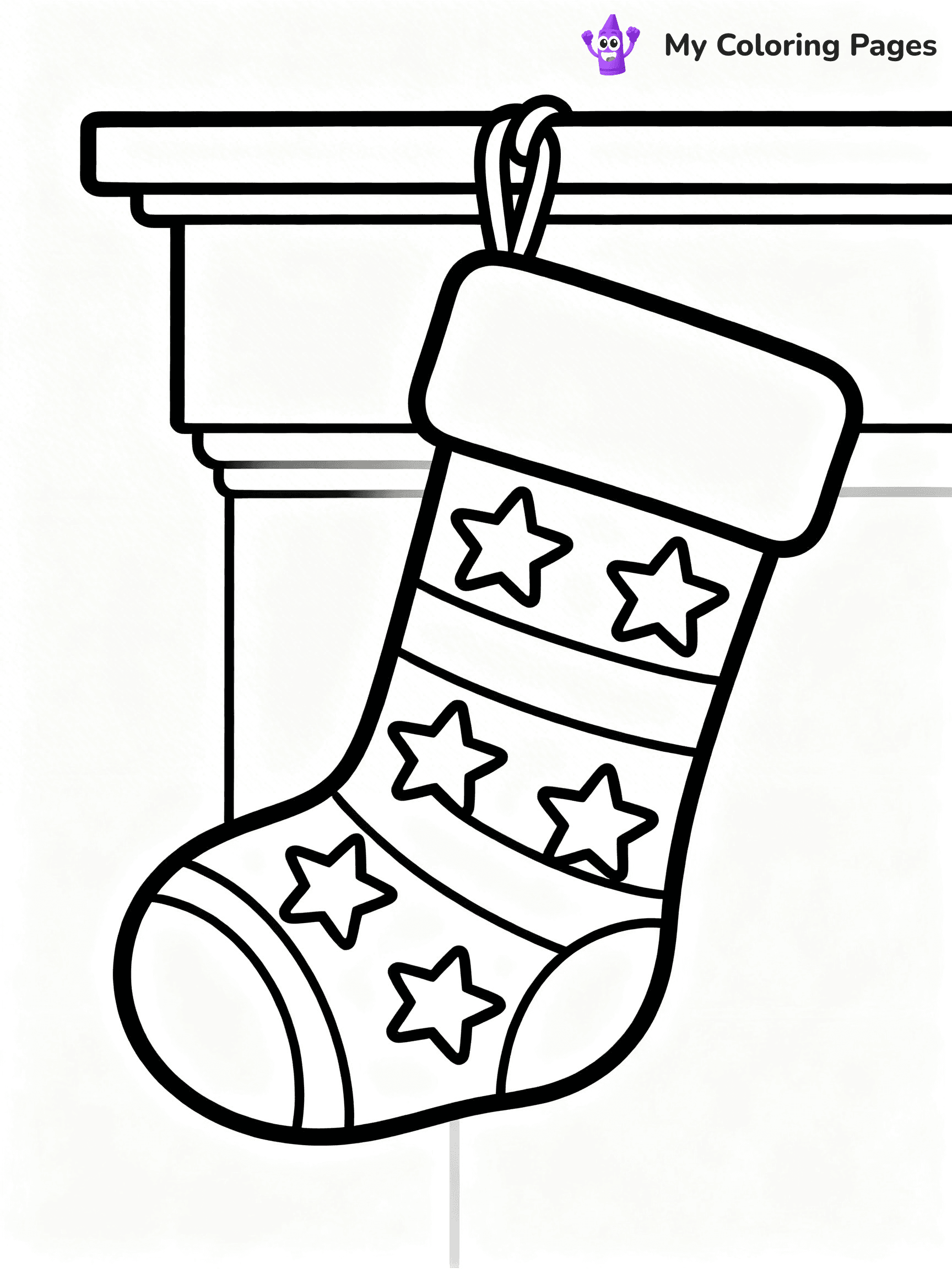 Christmas Stocking Coloring Pages - 68