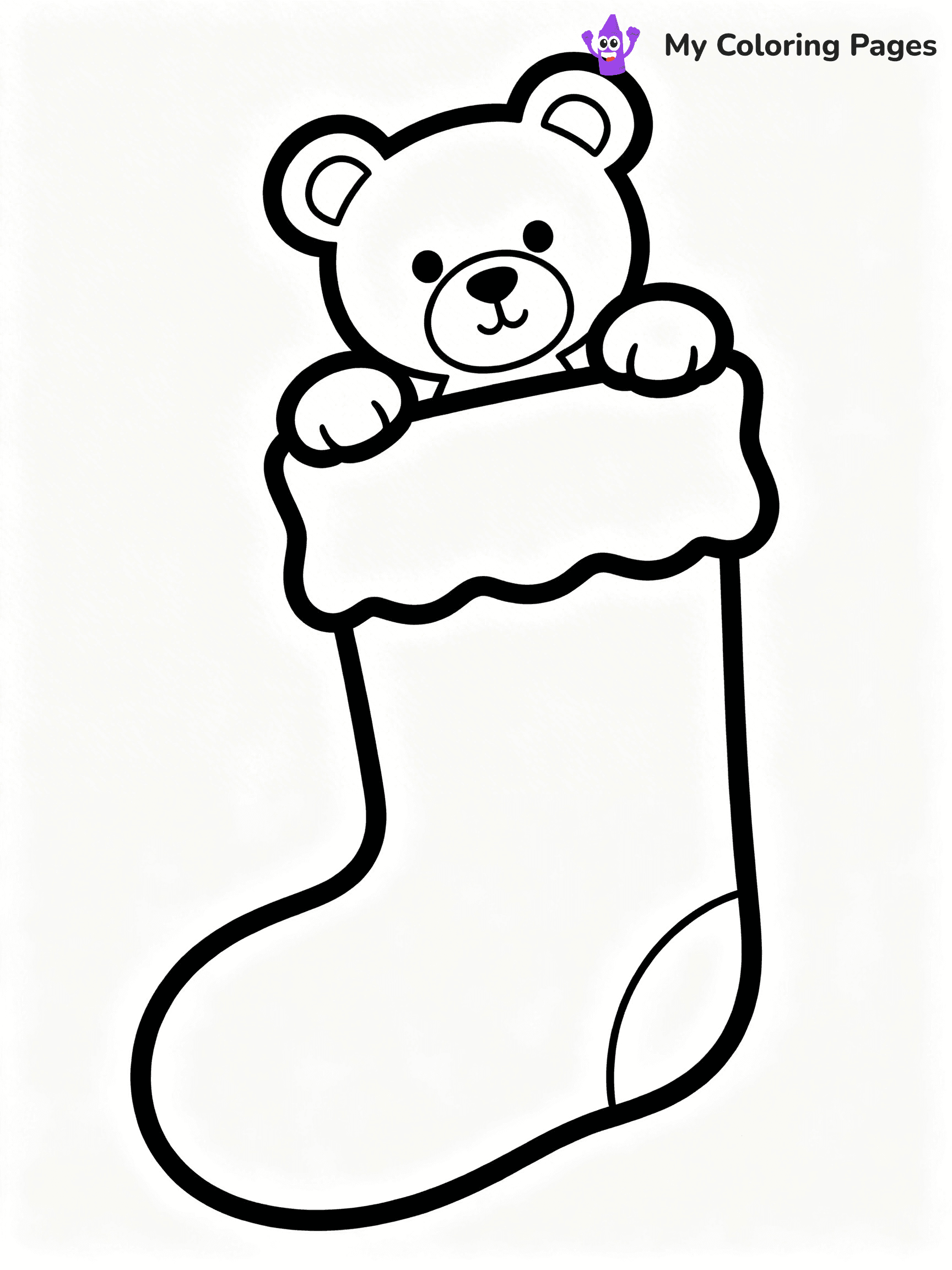 Christmas Stocking Coloring Pages - 61