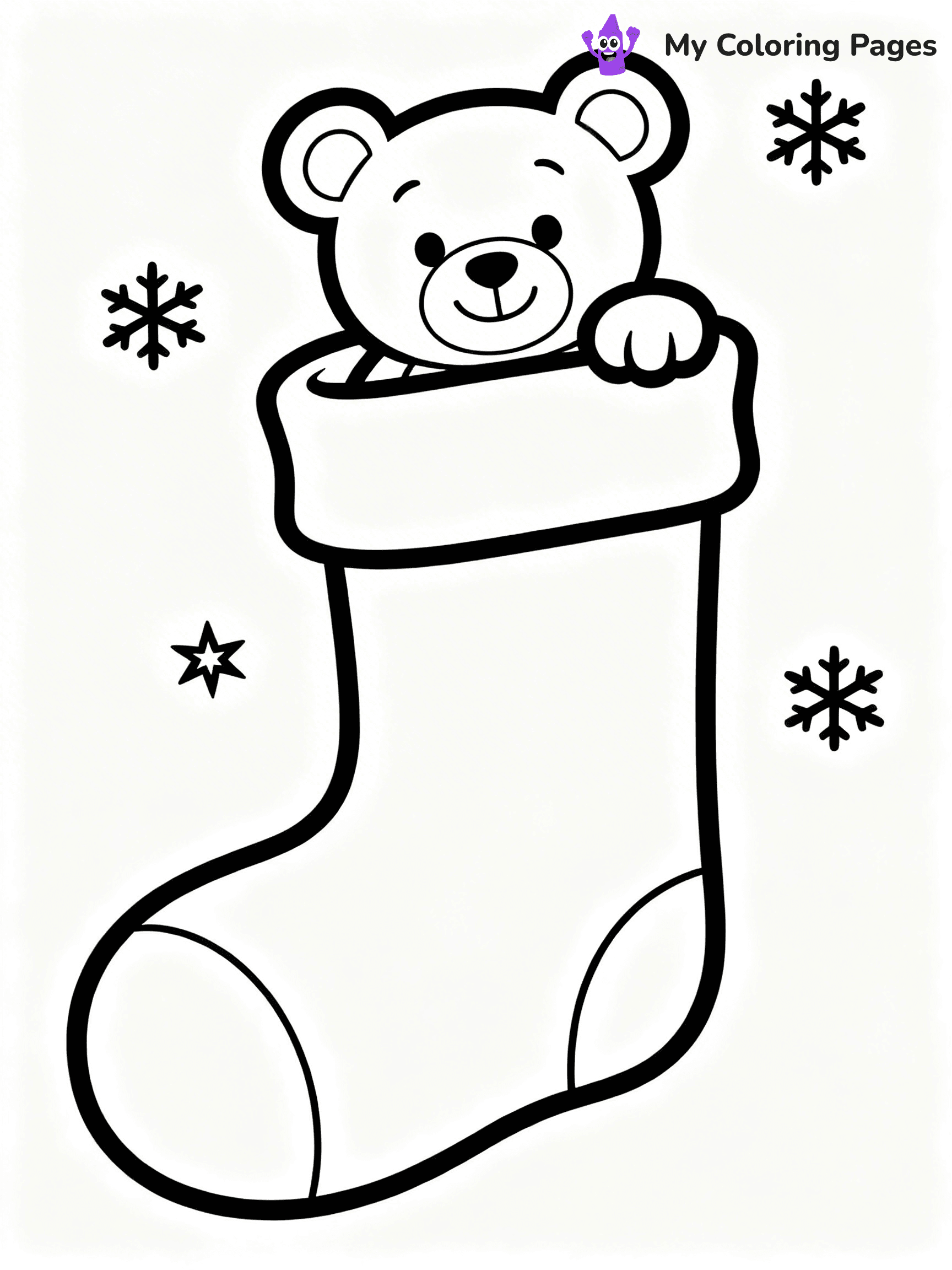 Christmas Stocking Coloring Pages - 59