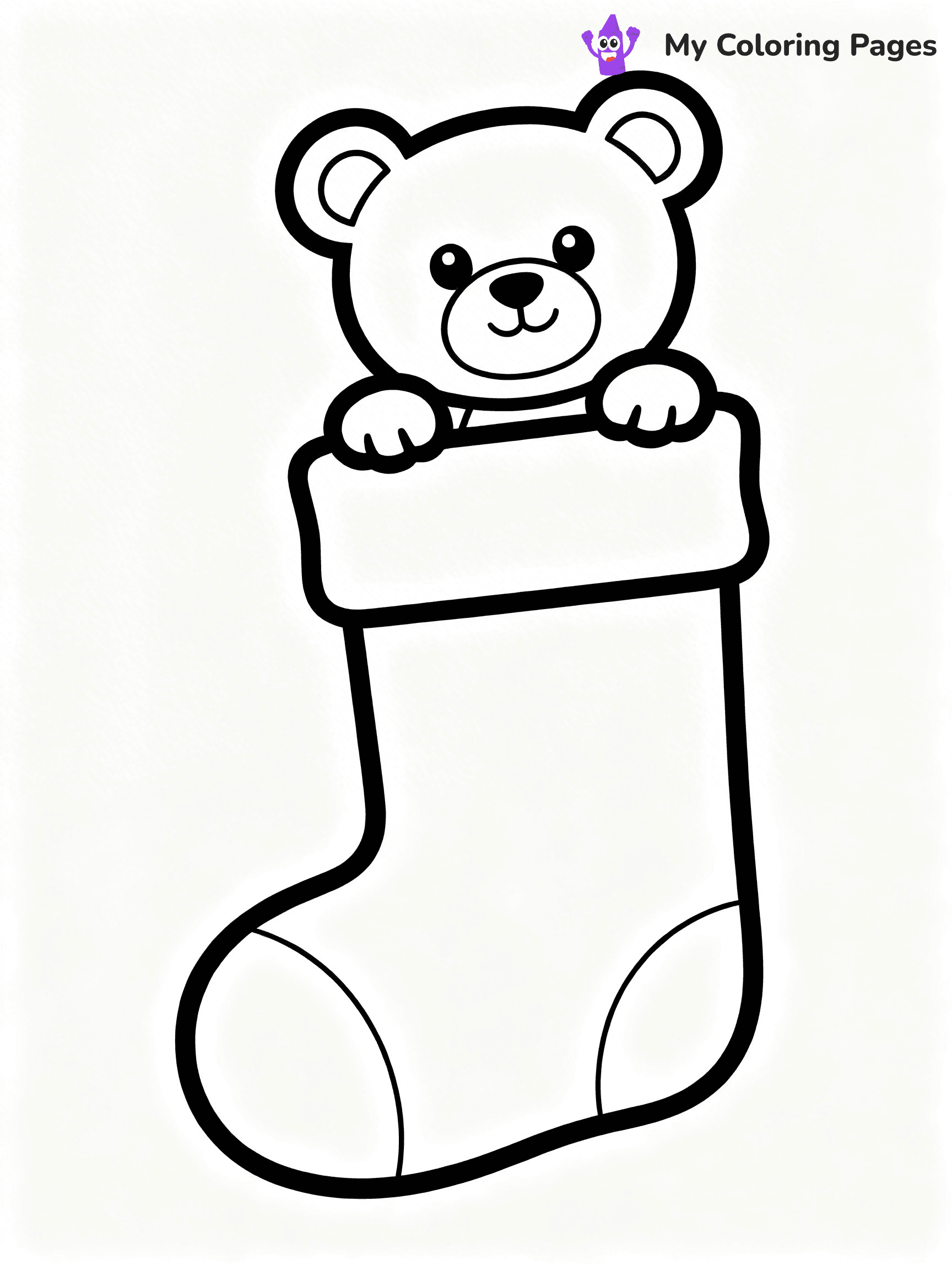 Christmas Stocking Coloring Pages - 58