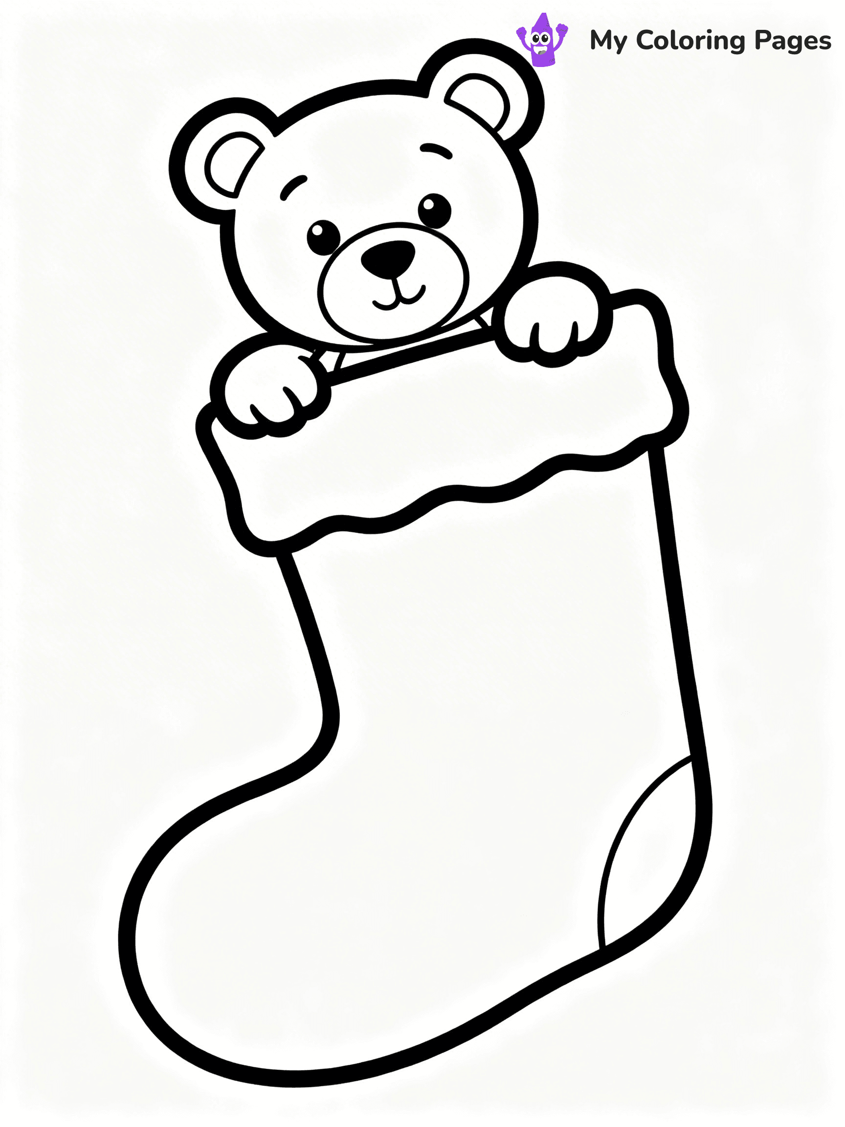 Christmas Stocking Coloring Pages - 57