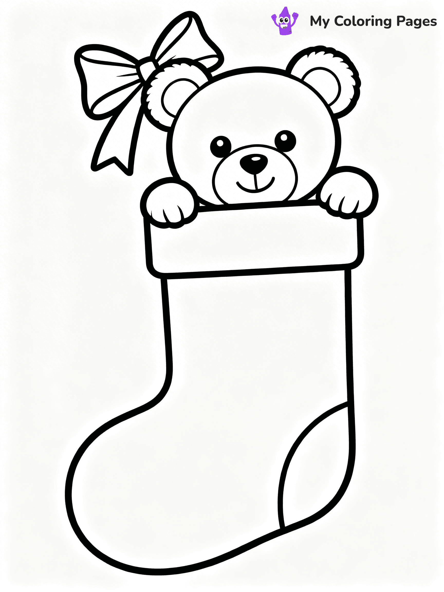 Christmas Stocking Coloring Pages - 56
