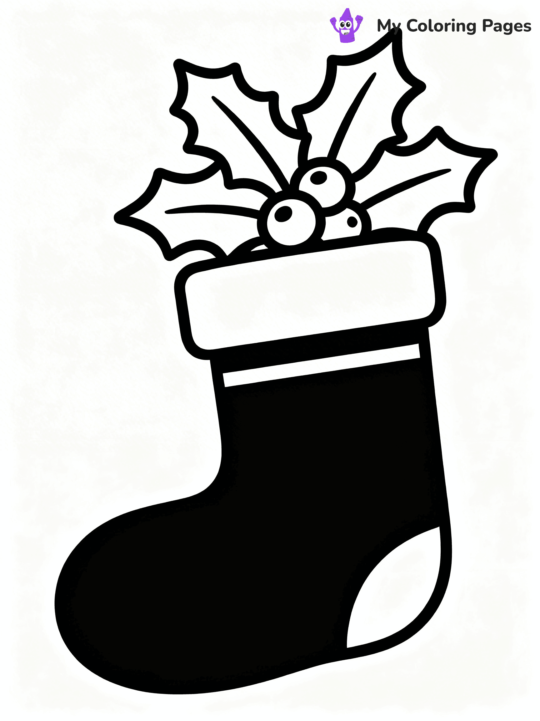 Christmas Stocking Coloring Pages - 52