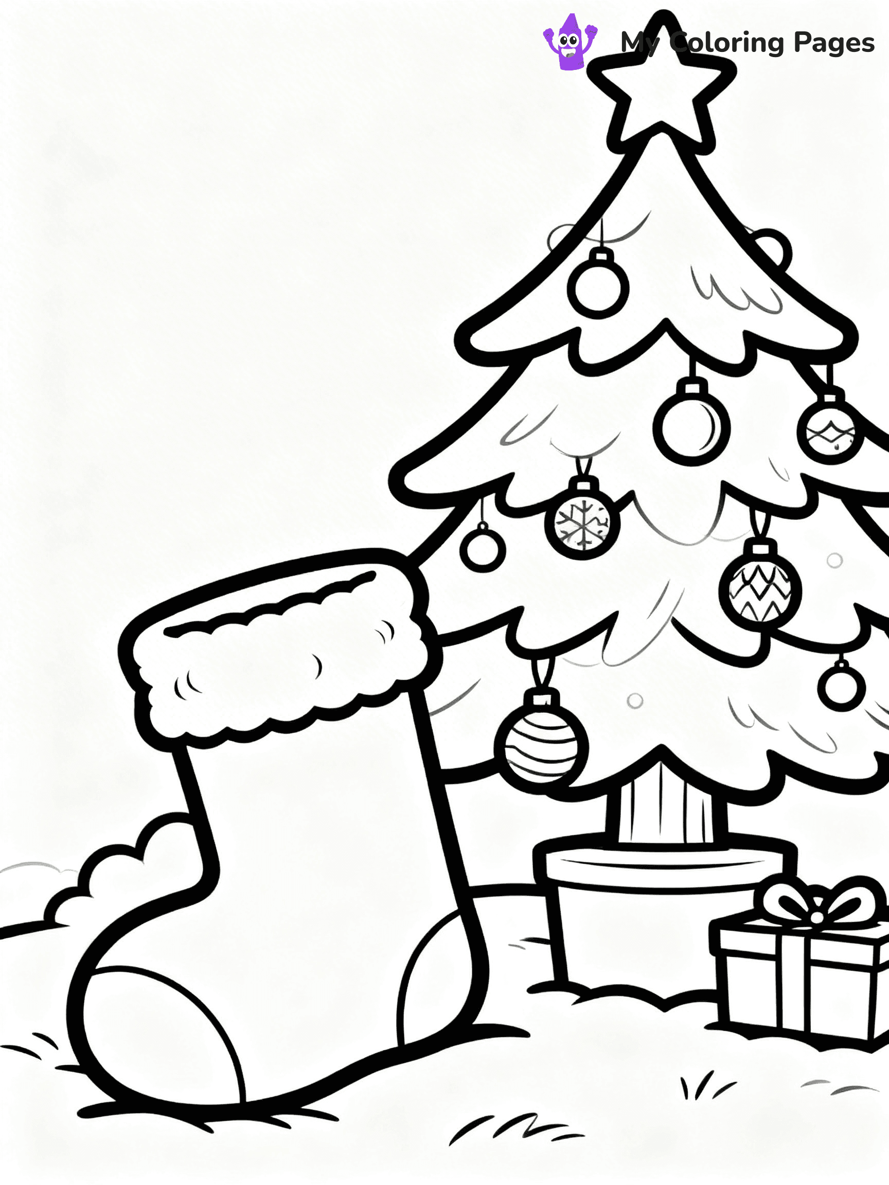 Christmas Stocking Coloring Pages - 33