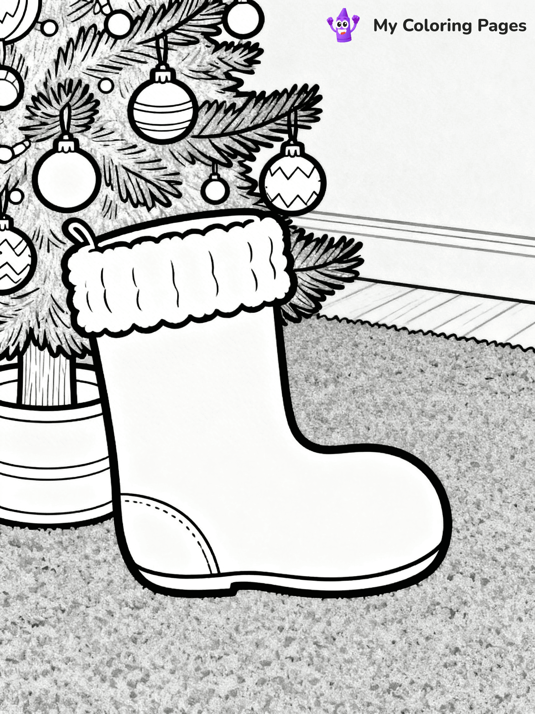 Christmas Stocking Coloring Pages - 29