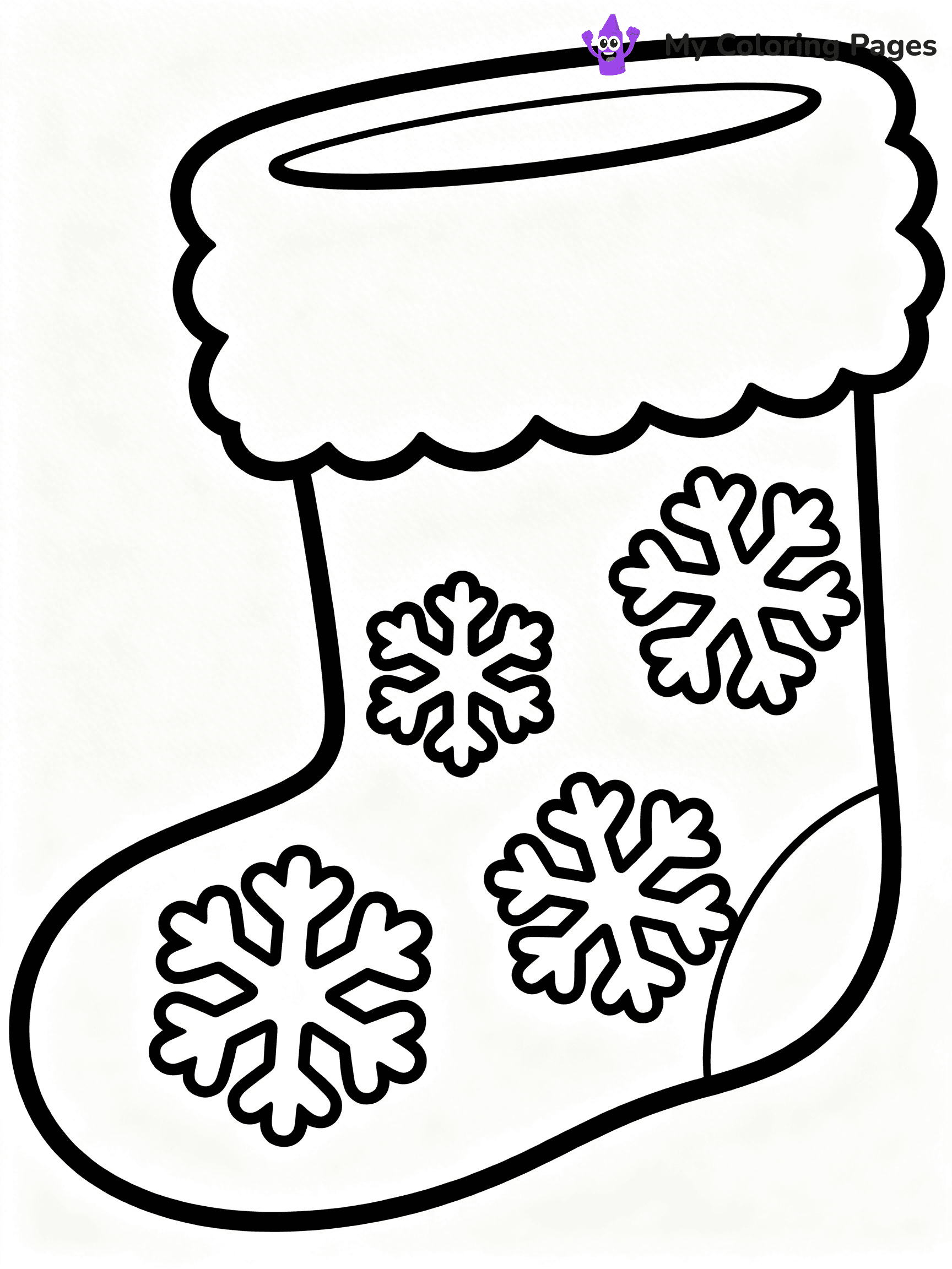 Christmas Stocking Coloring Pages - 19