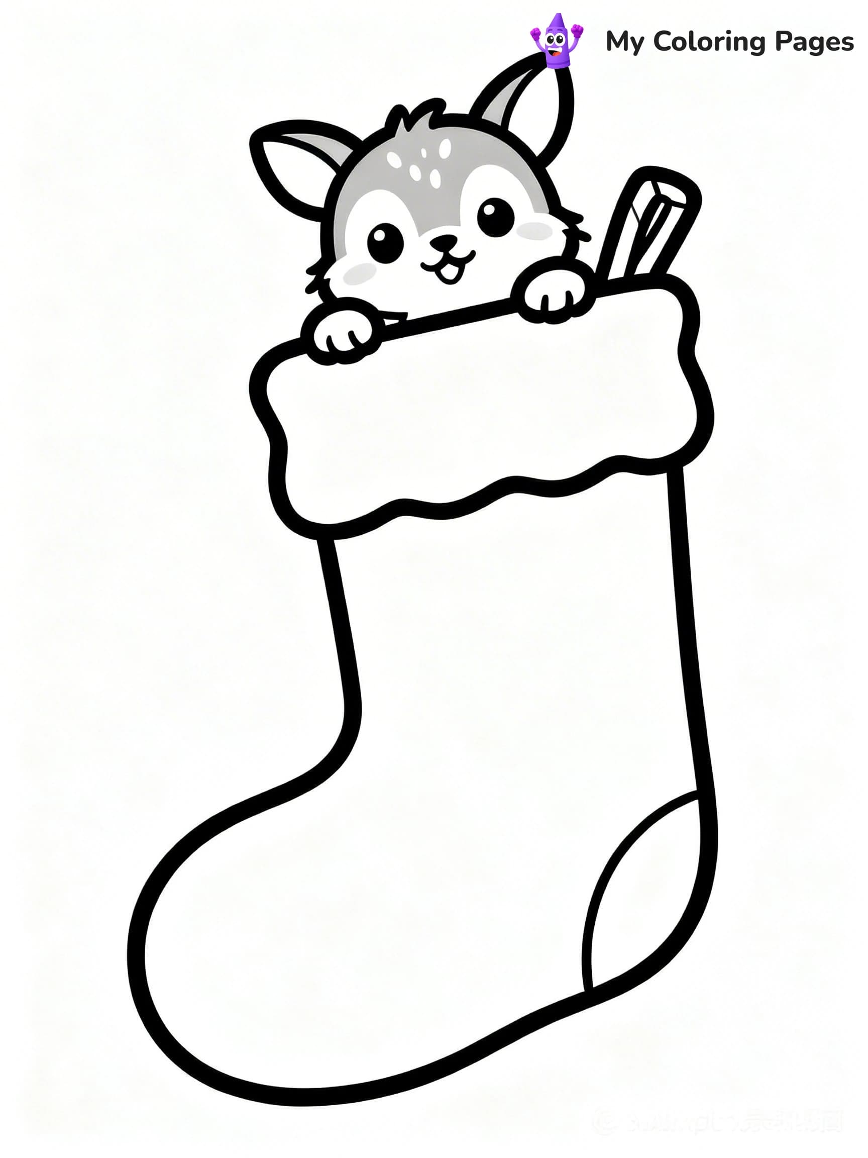 Christmas Stocking Coloring Pages - 13