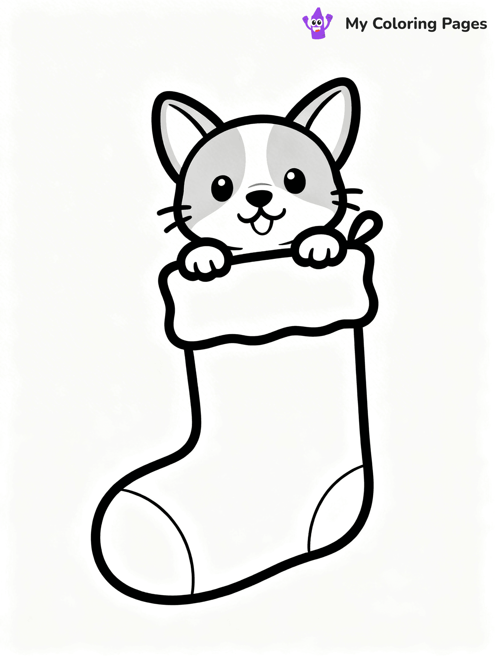 Christmas Stocking Coloring Pages - 12