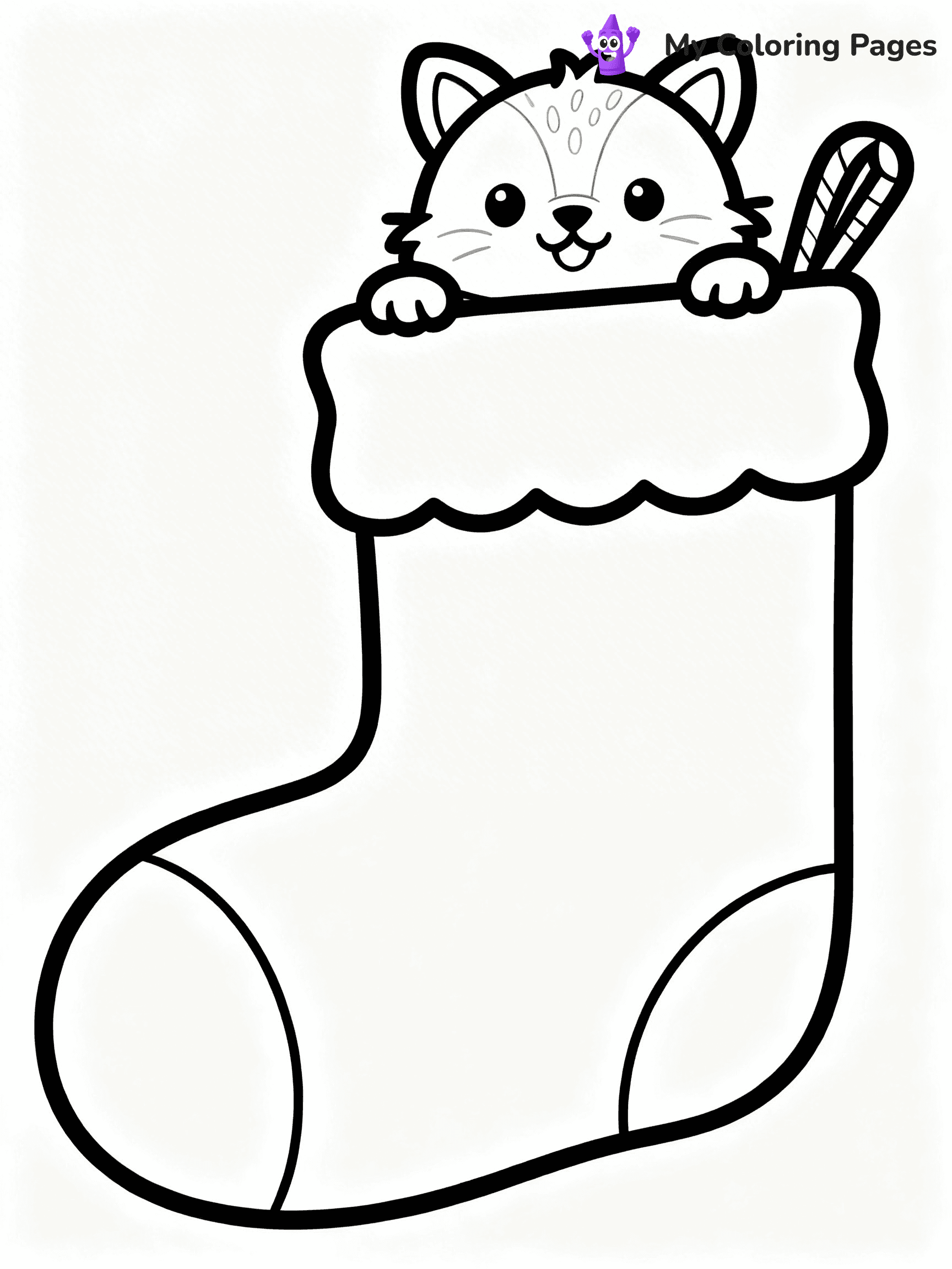Christmas Stocking Coloring Pages - 9