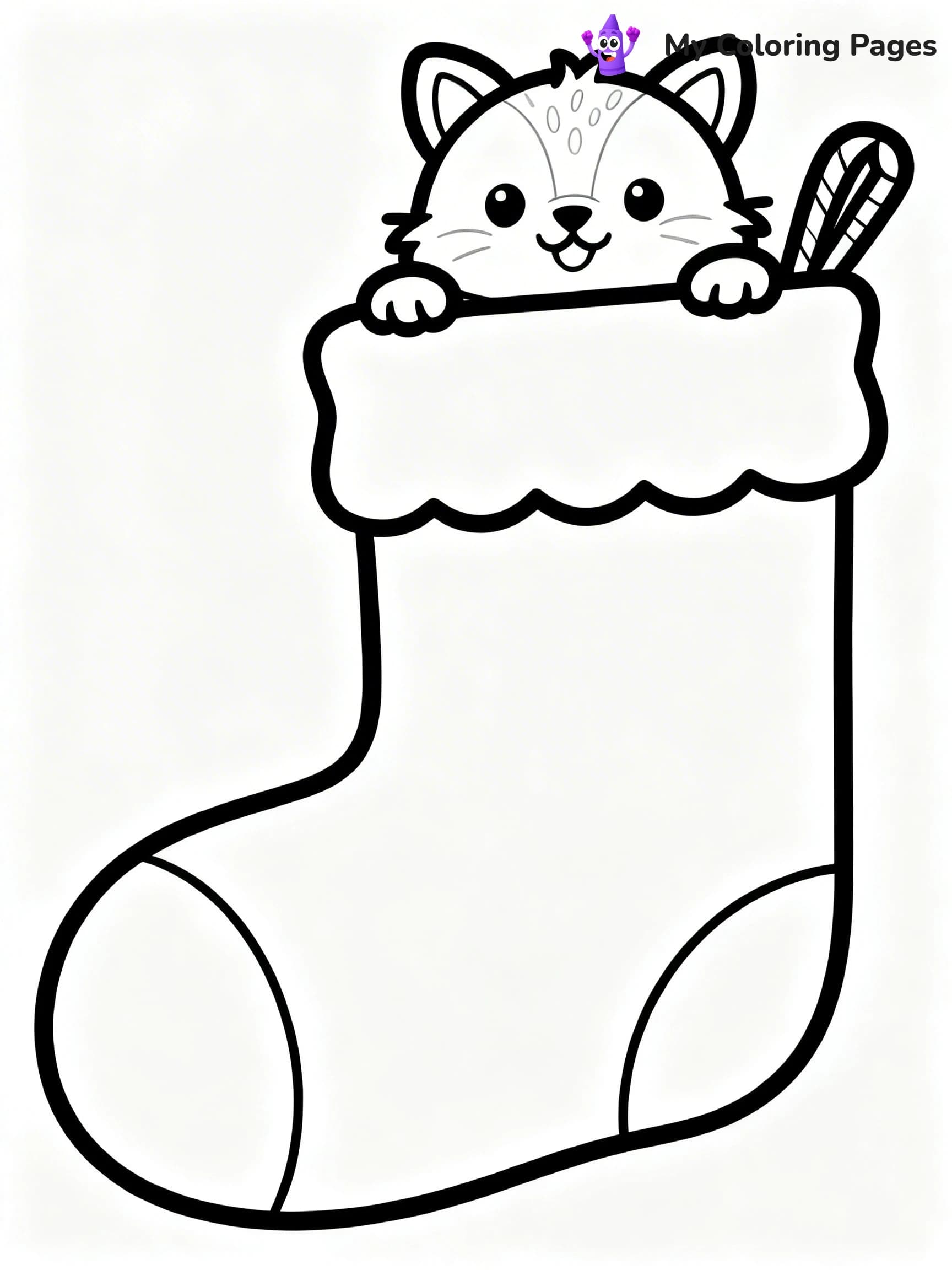 Christmas Stocking Coloring Pages - 9