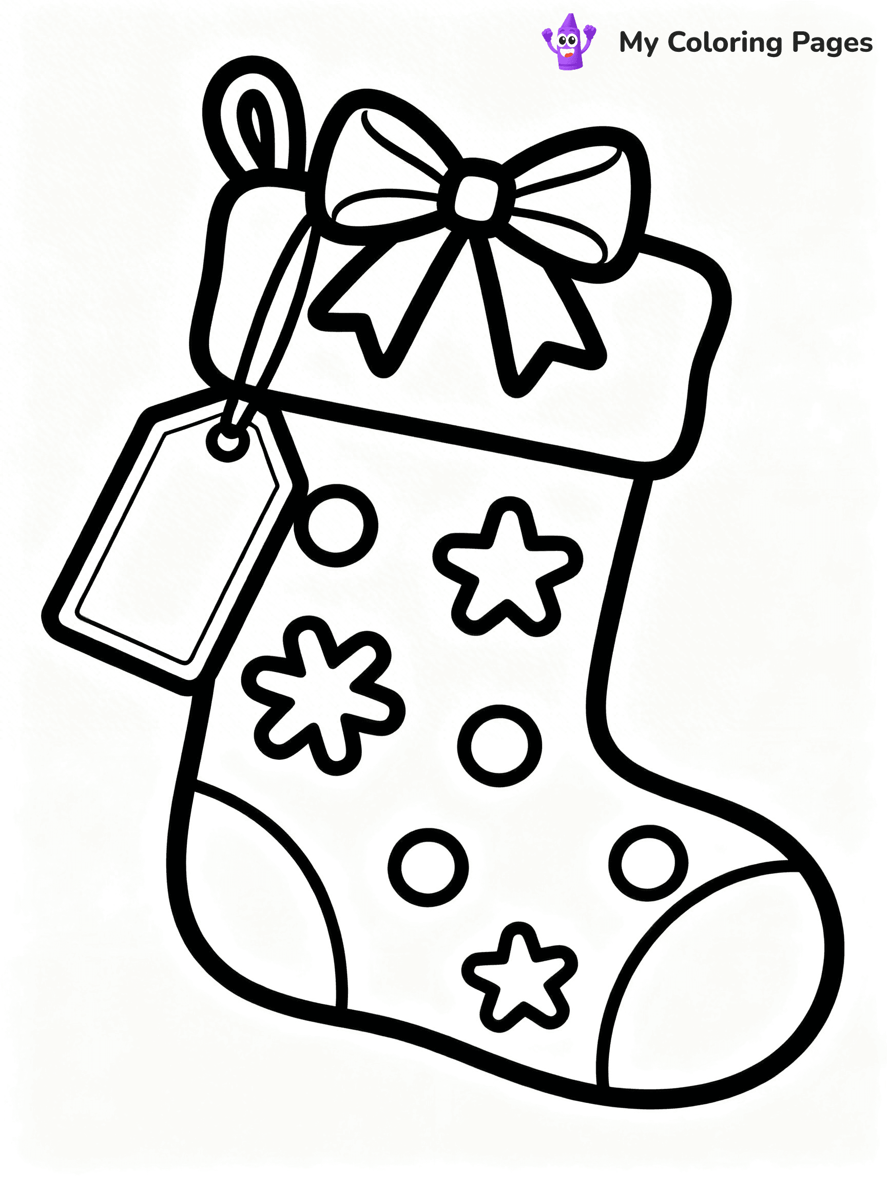 Christmas Stocking Coloring Pages - 5