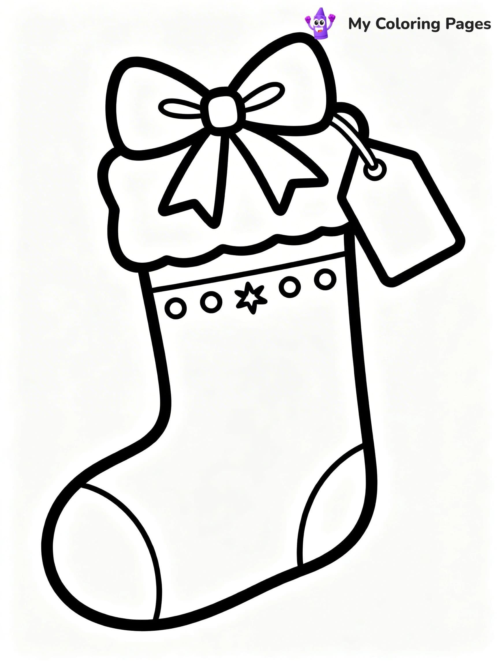 Christmas Stocking Coloring Pages - 4