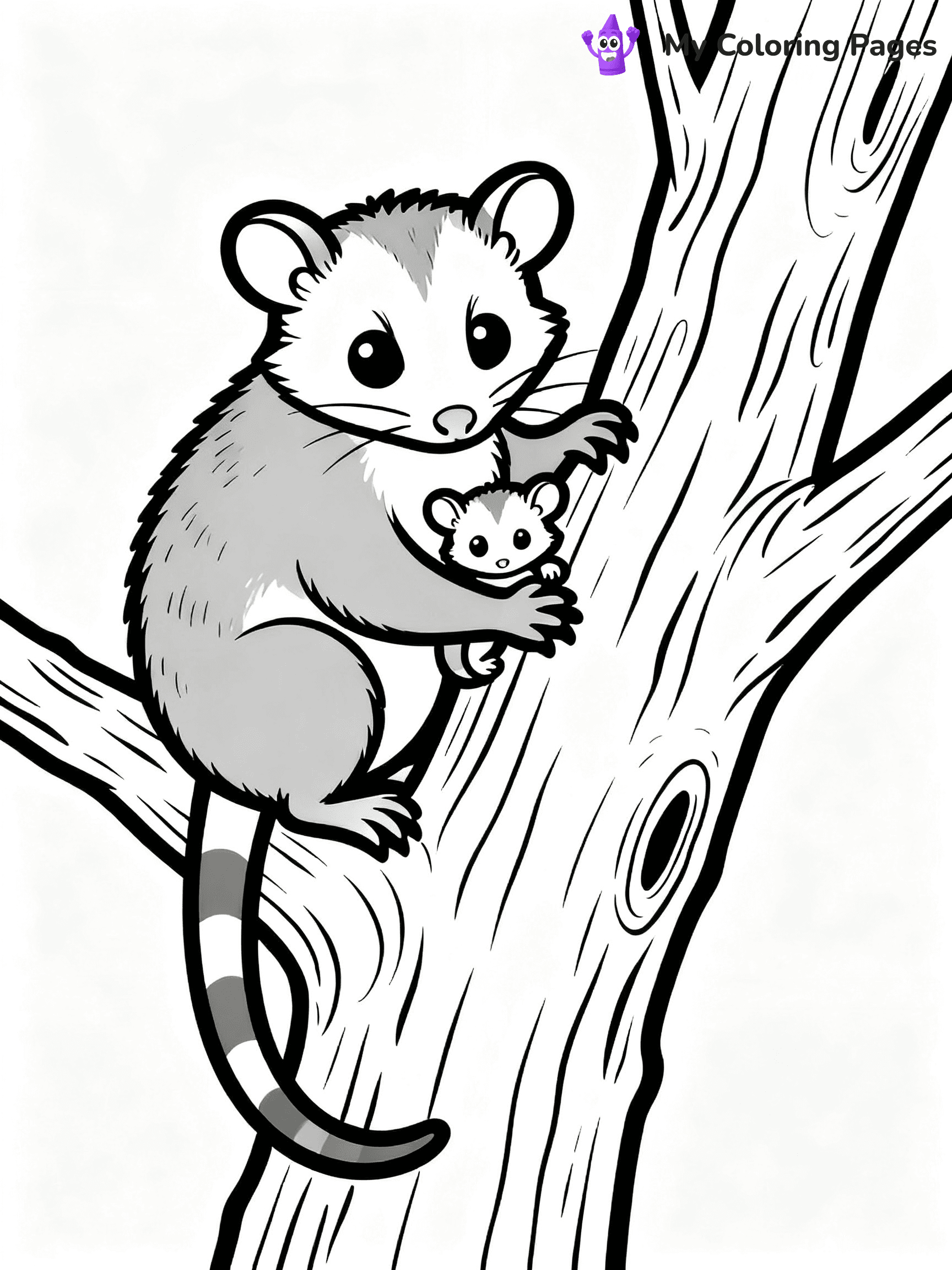 Possum Coloring Pages - 18