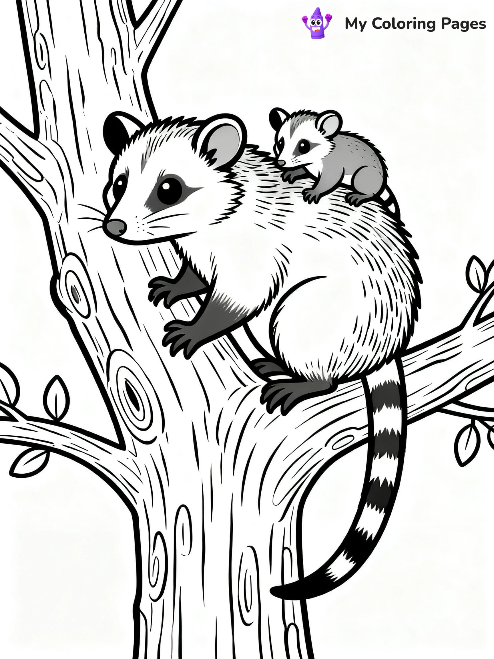 Possum Coloring Pages - 16