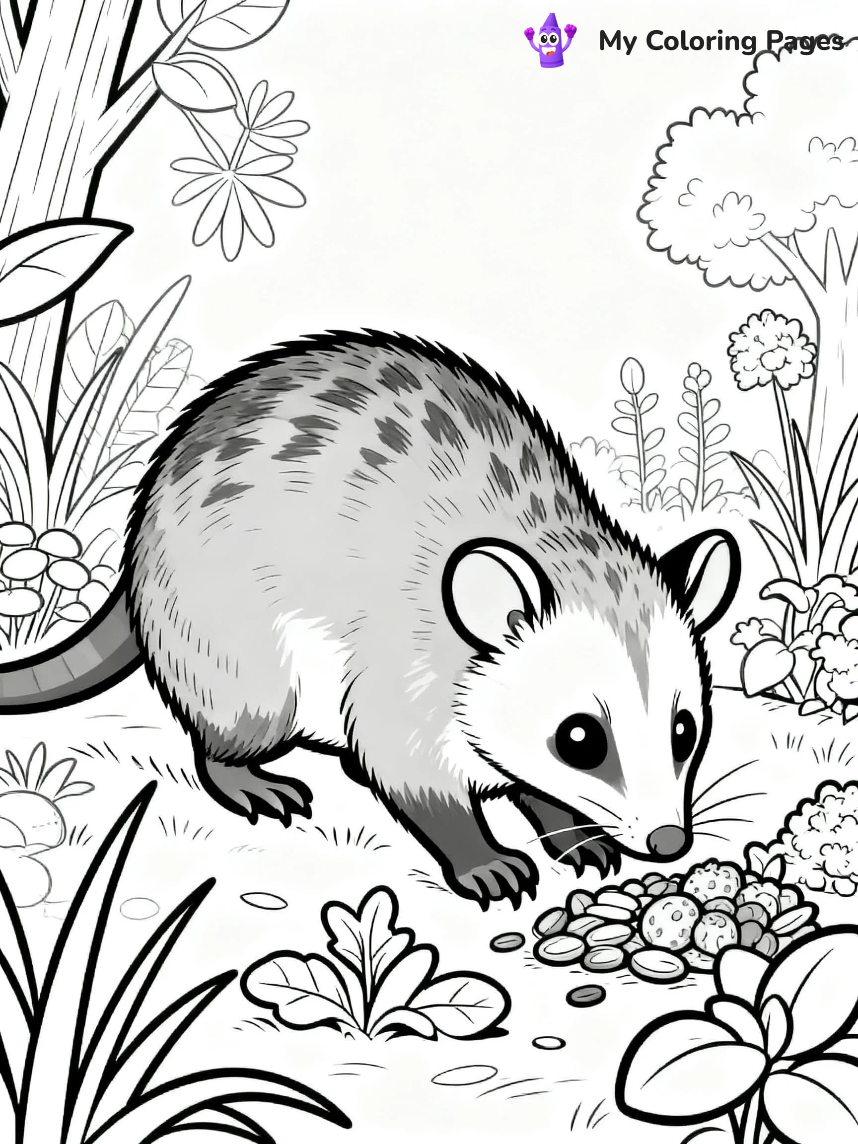 Possum Coloring Pages - 12