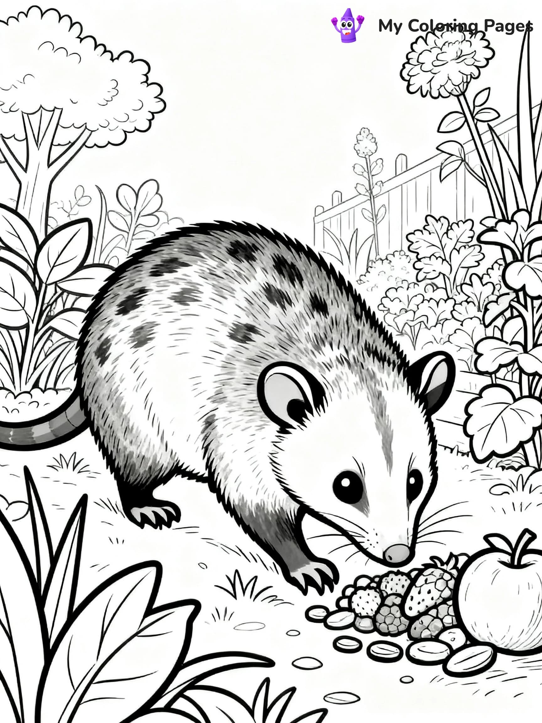 Possum Coloring Pages - 11
