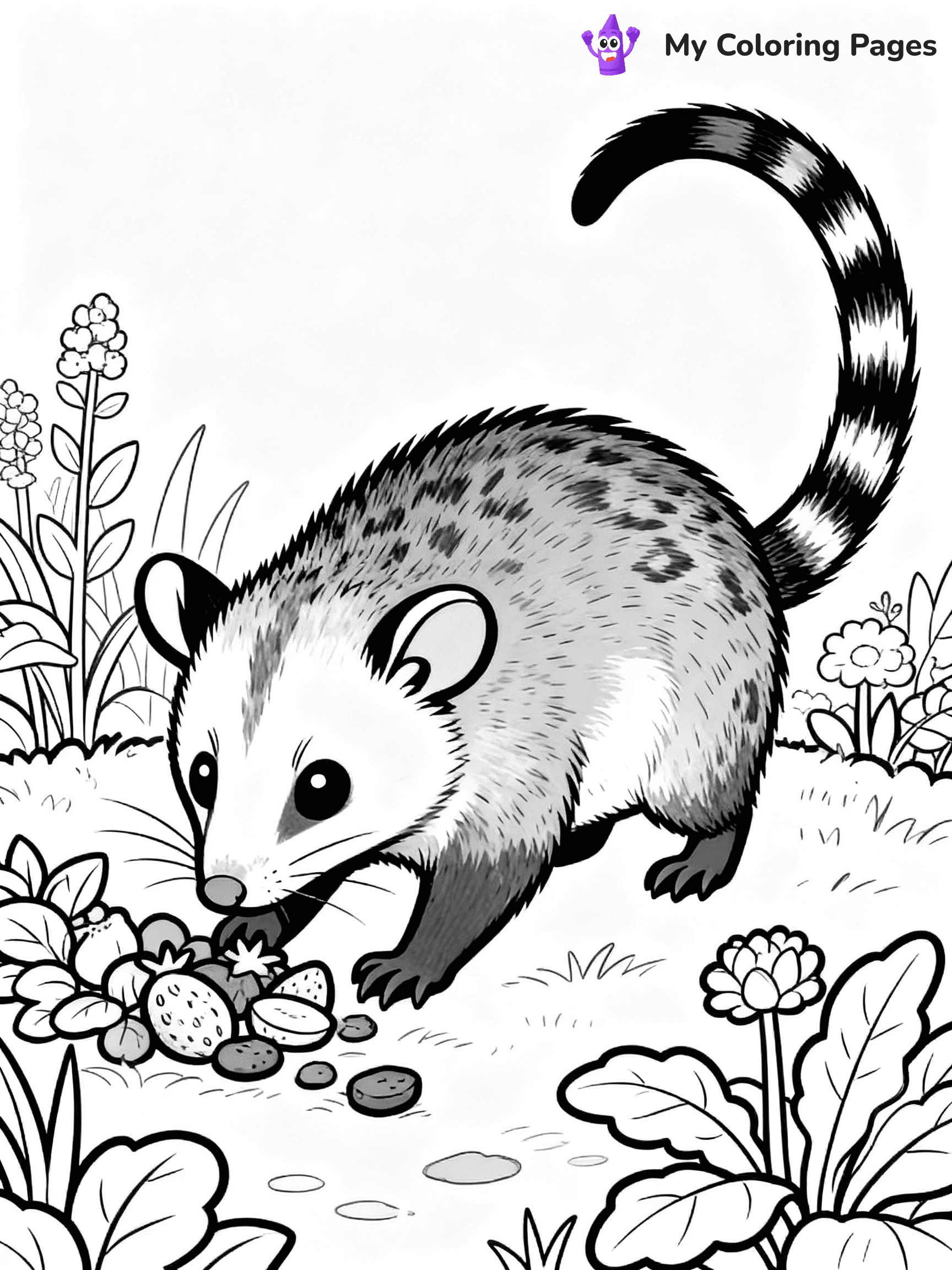 Possum Coloring Pages - 7