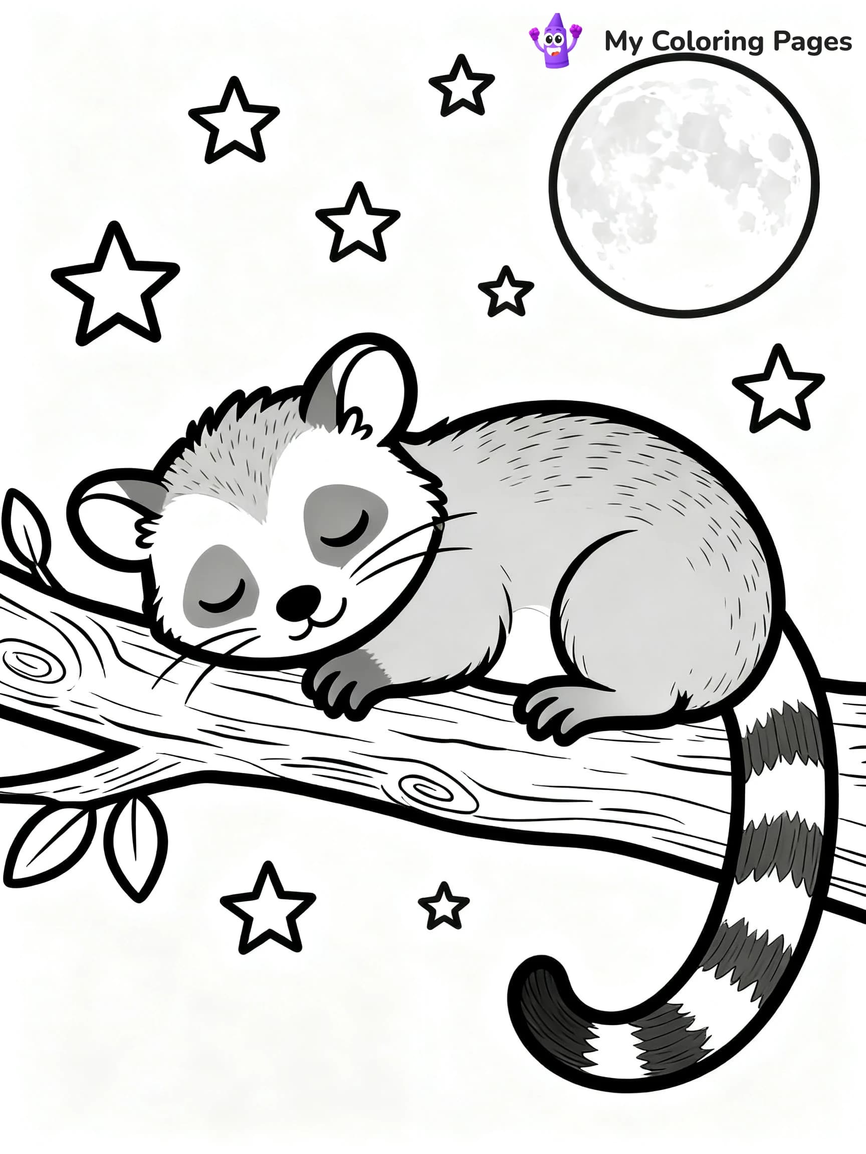 Possum Coloring Pages - 6