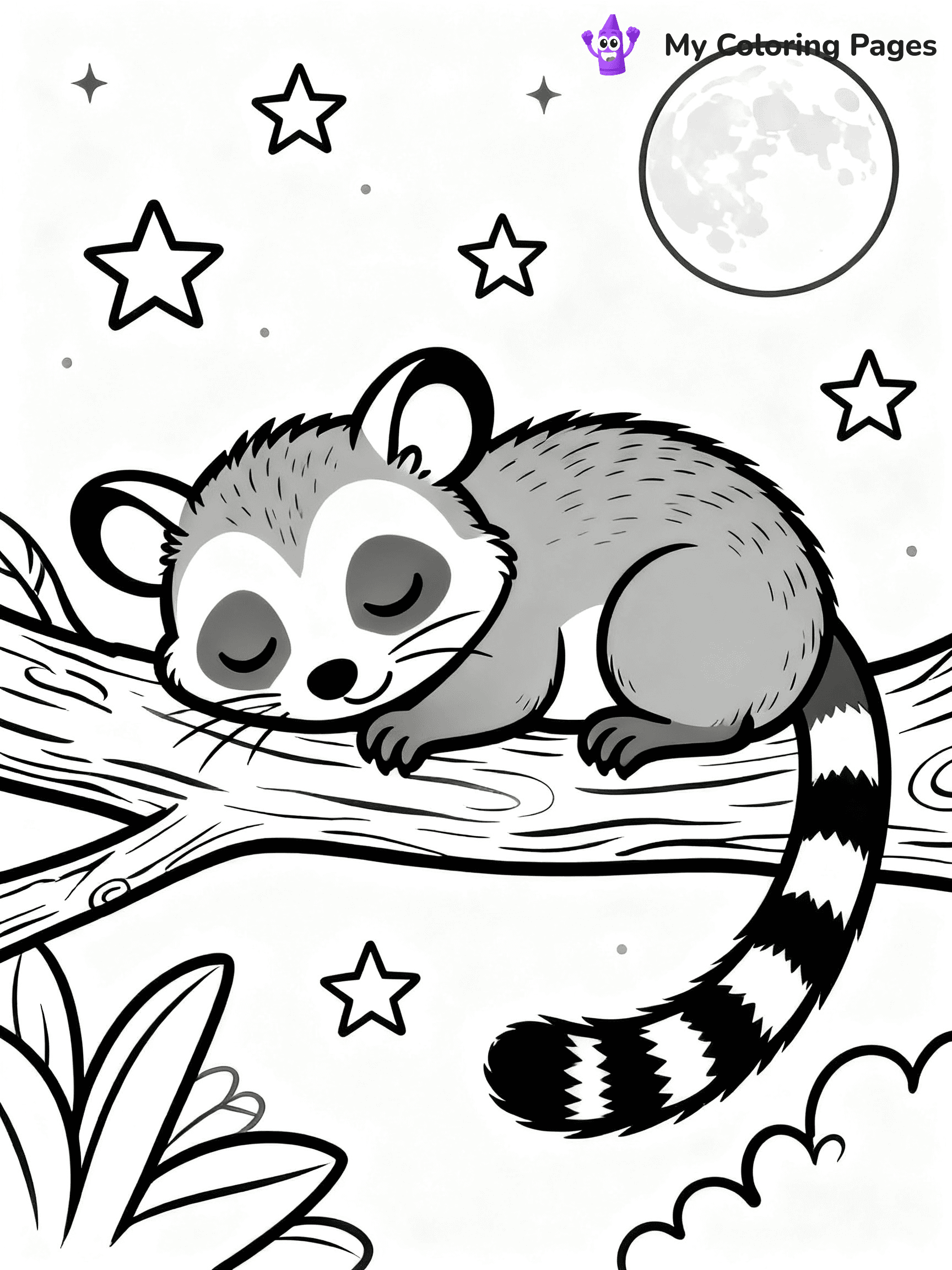 Possum Coloring Pages - 4