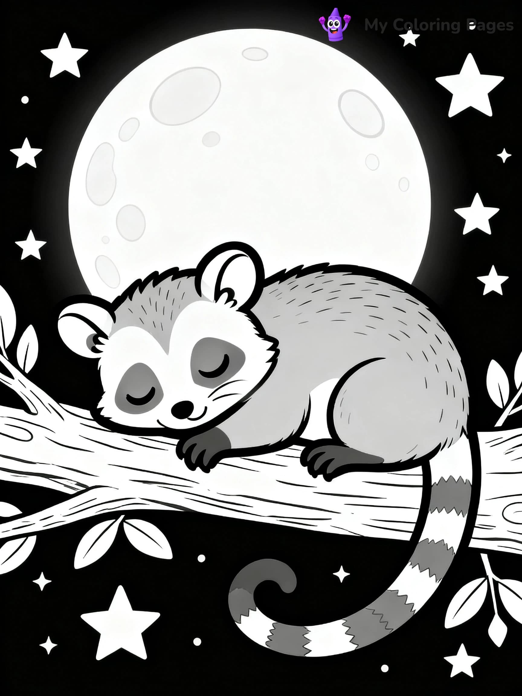 Possum Coloring Pages - 1