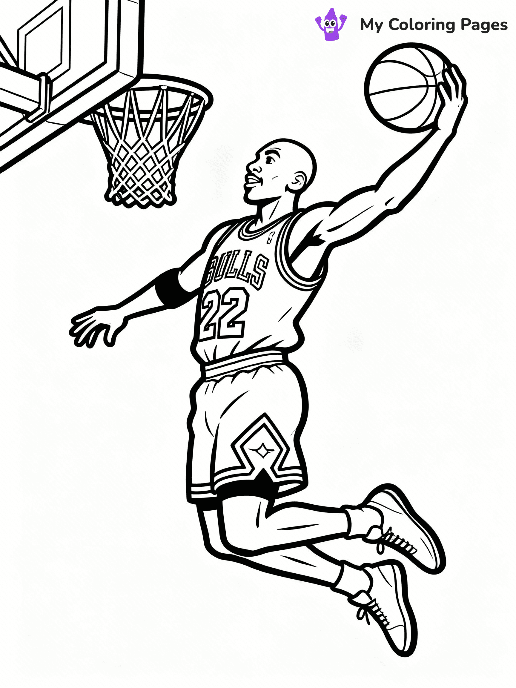 Michael Jordan Coloring Pages - 18