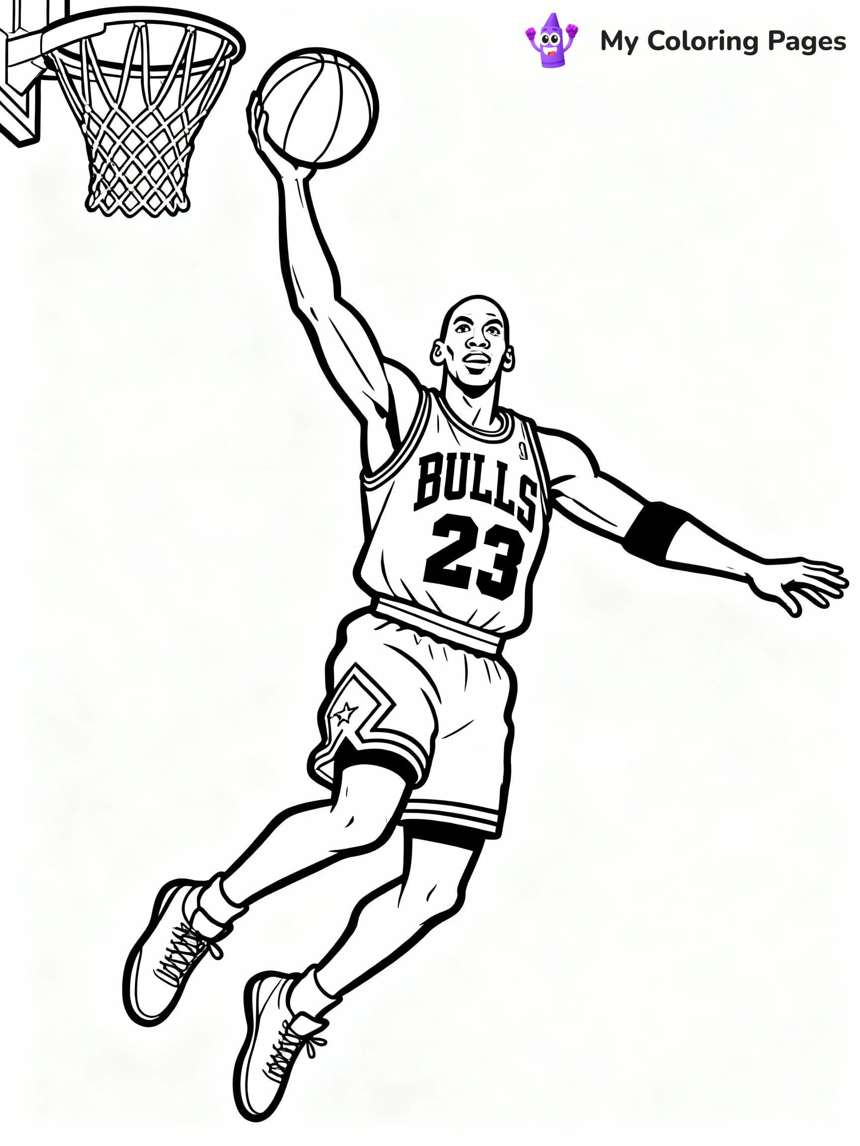 Michael Jordan Coloring Pages - 15