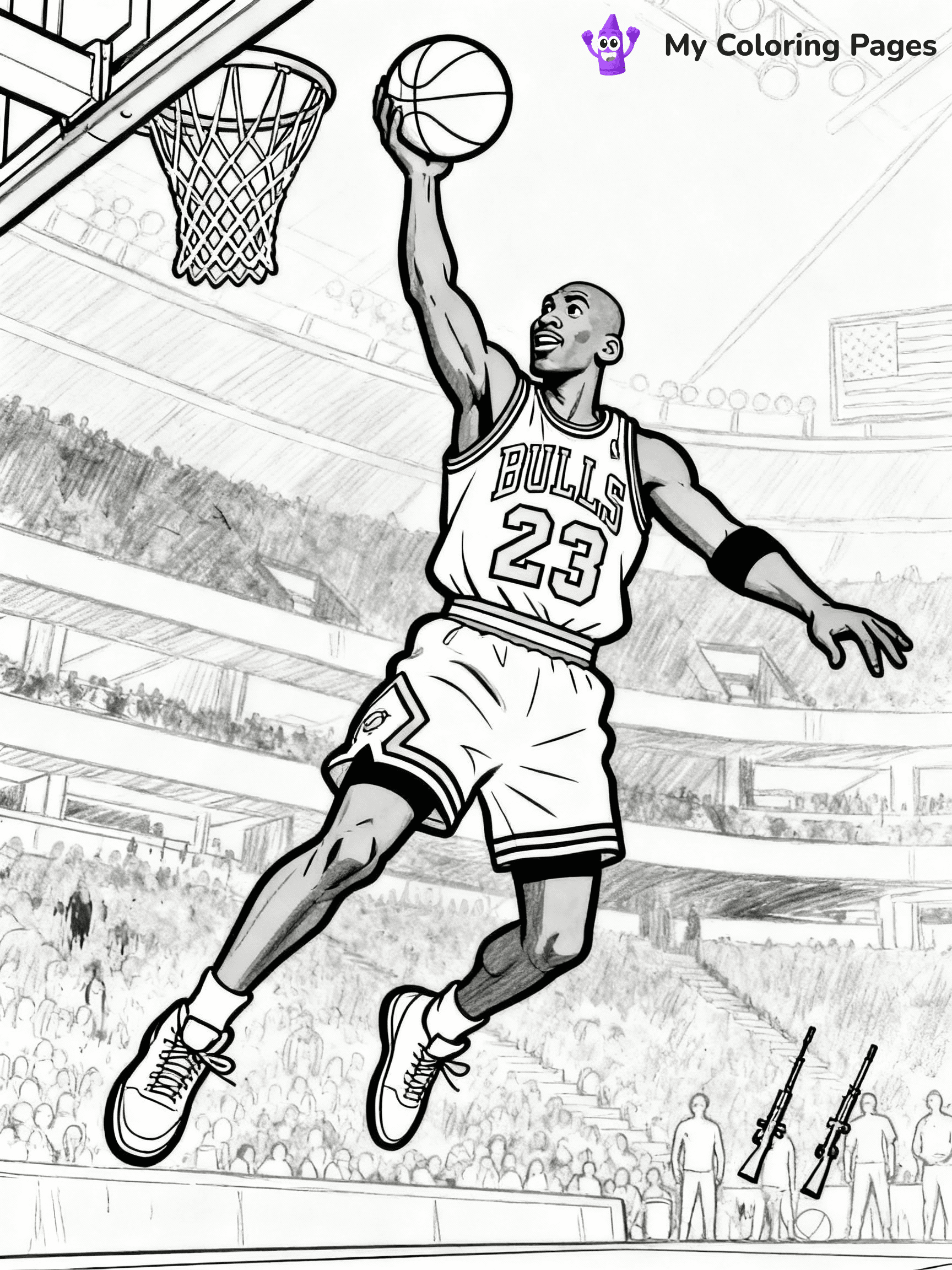 Michael Jordan Coloring Pages - 14