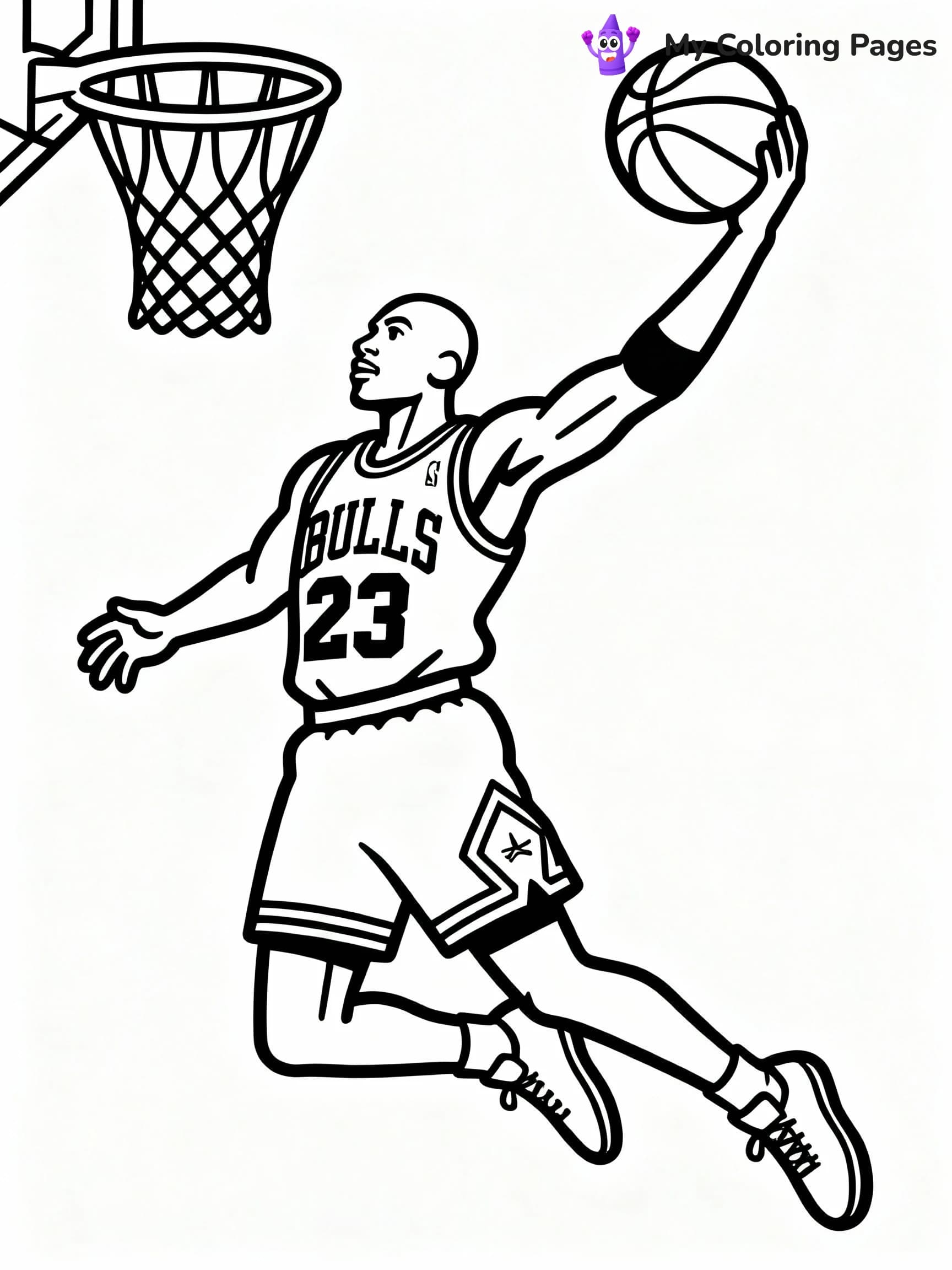 Michael Jordan Coloring Pages - 12